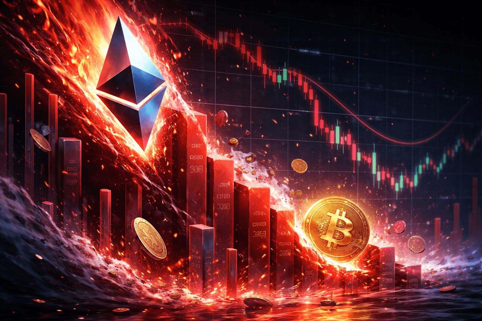 Crypto Market Sees $27.37 Million in Liquidations in the Past Hour, ETH Leading the Losses