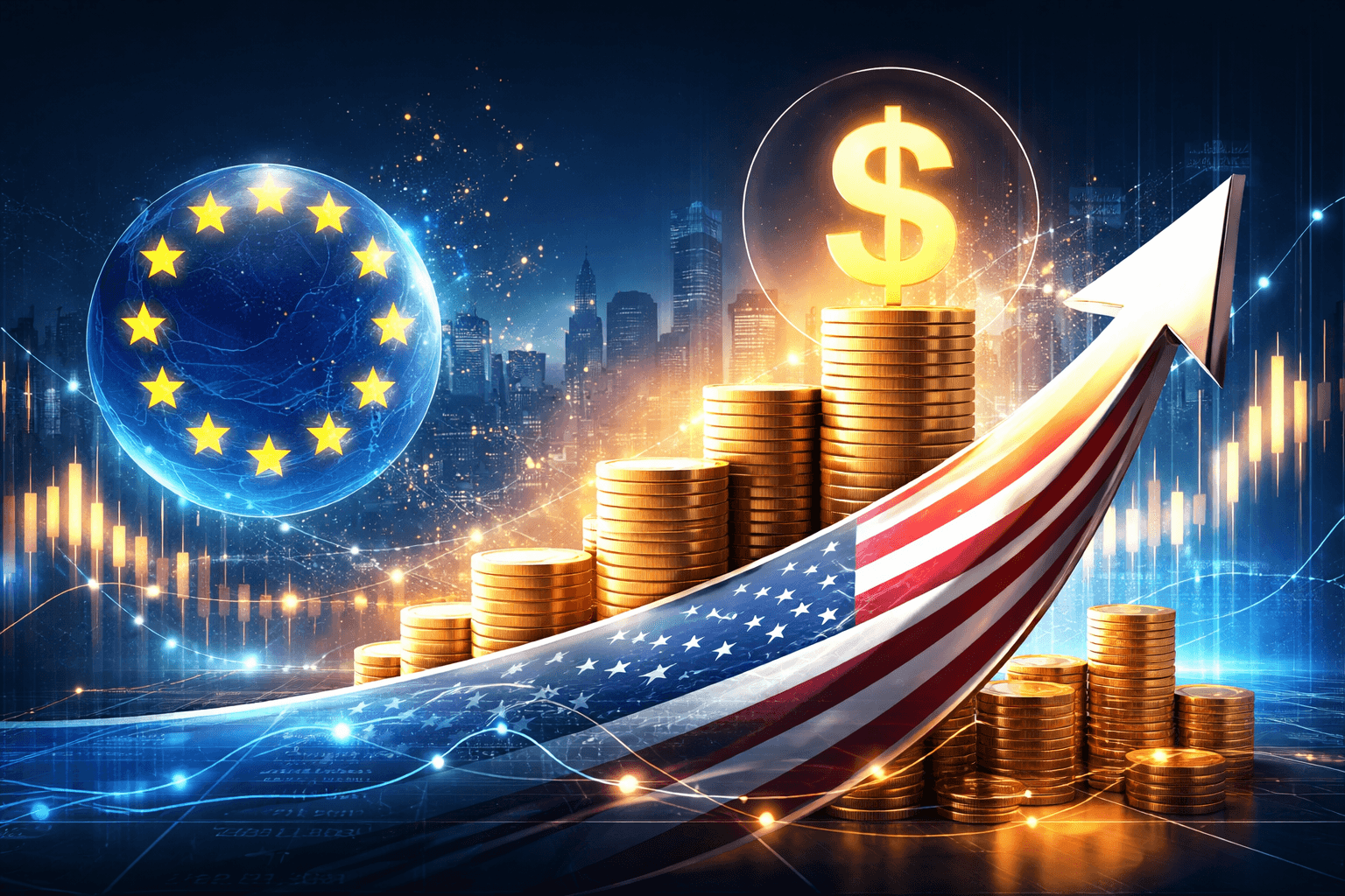 EU Investors Hold Record $10 Trillion in U.S. Assets