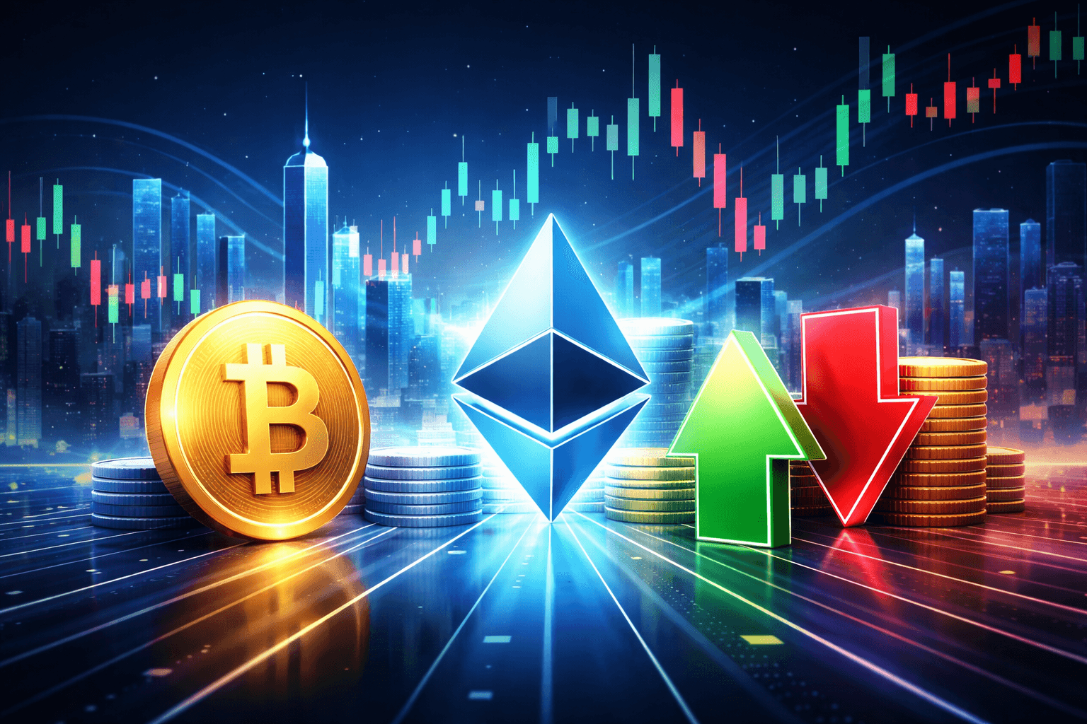 US Markets Open with Mixed Crypto Movements