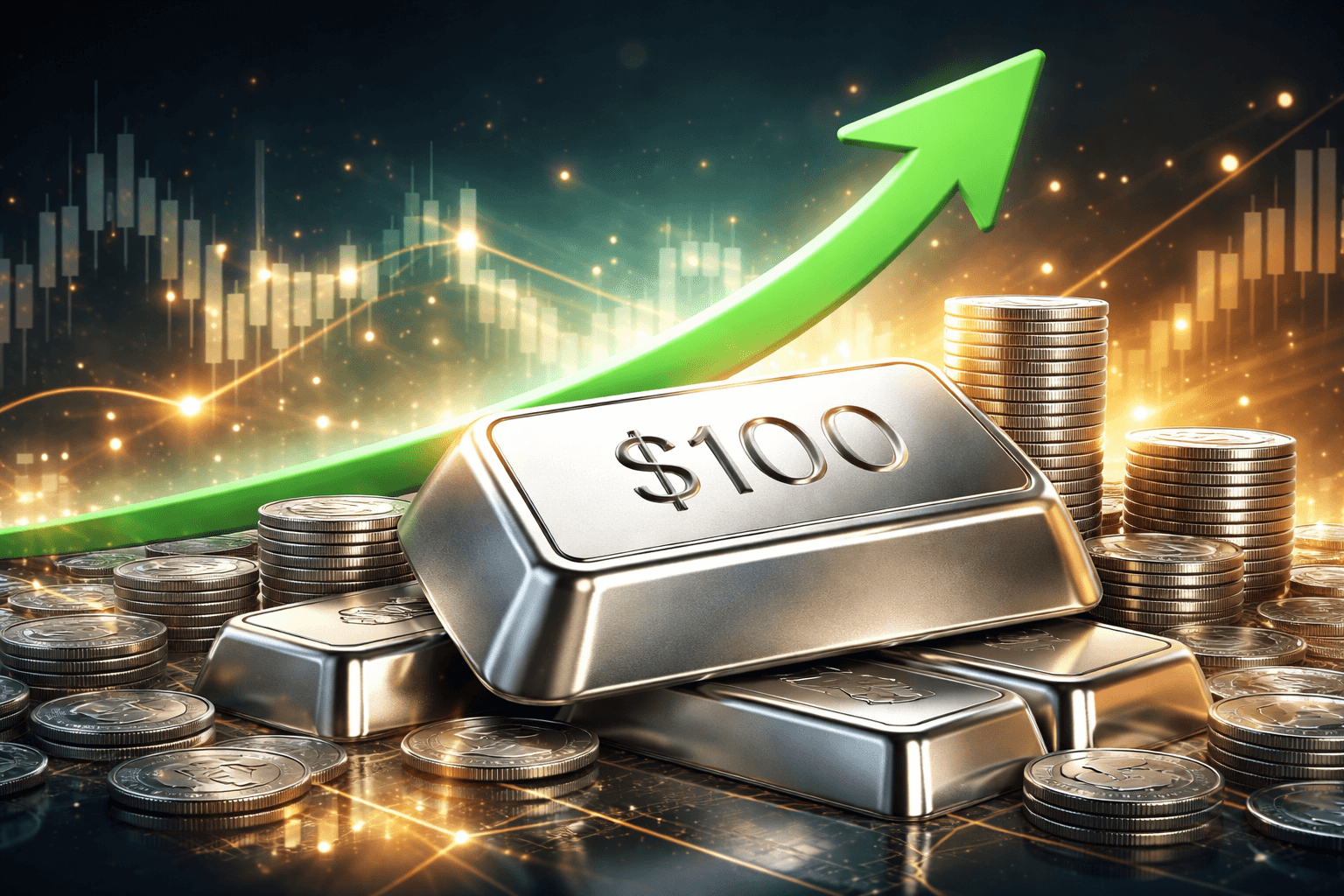 Silver Futures Surge Past $100 per Ounce, Marking Record High