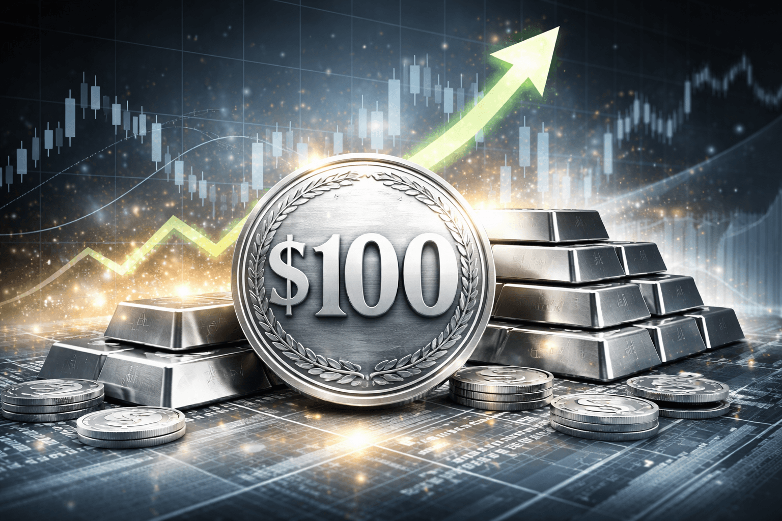 Spot Silver Surpasses $100 Per Ounce Amid Safe-Haven Demand