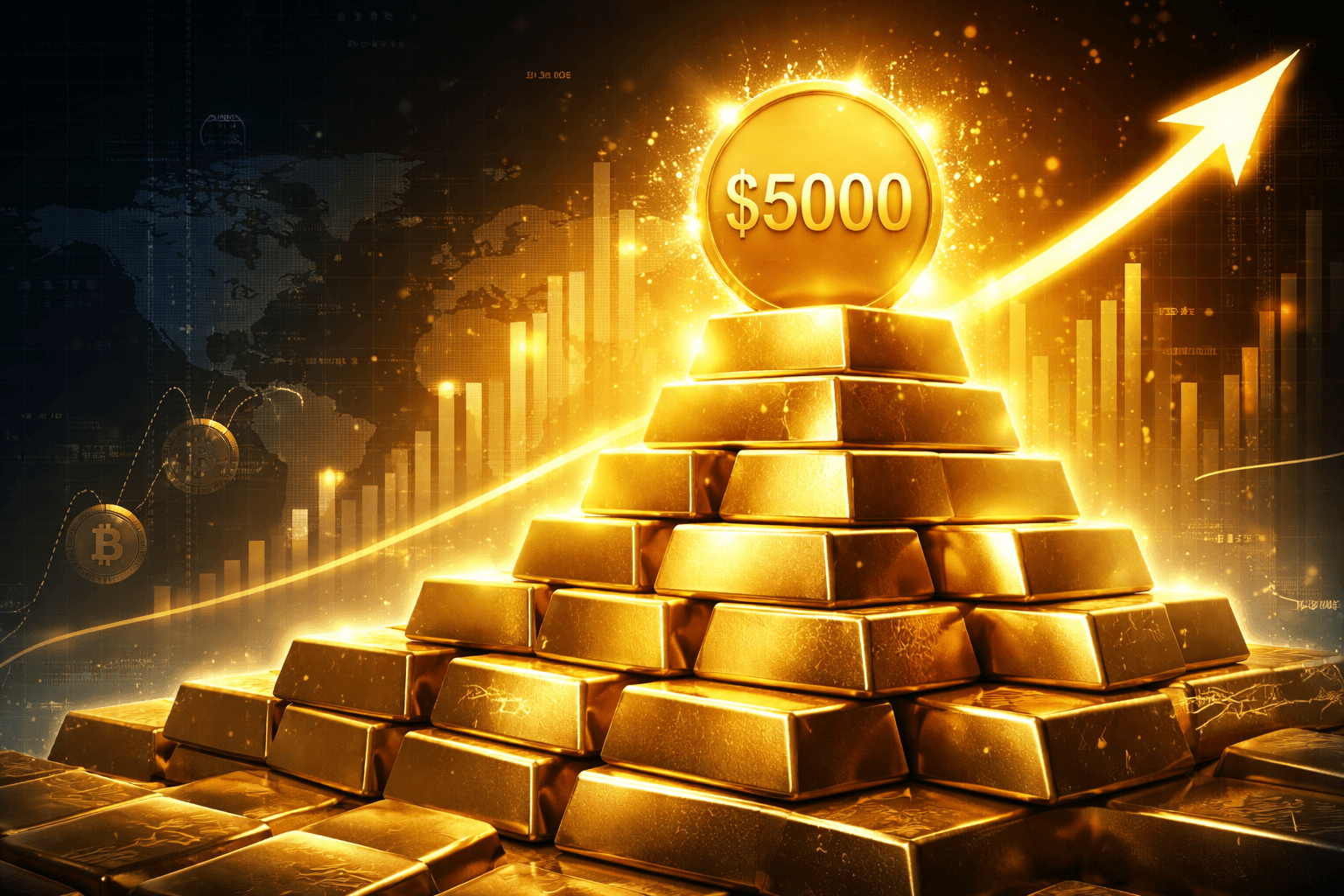 Gold Reaches Record $5,000 Milestone