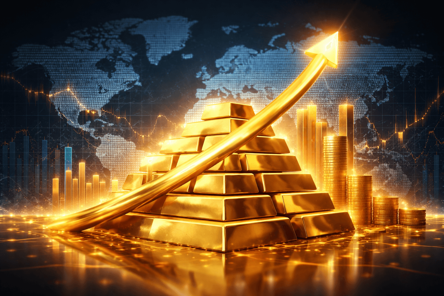 Global Gold Prices Surge 64% in 2025 Amid Central Bank Buying