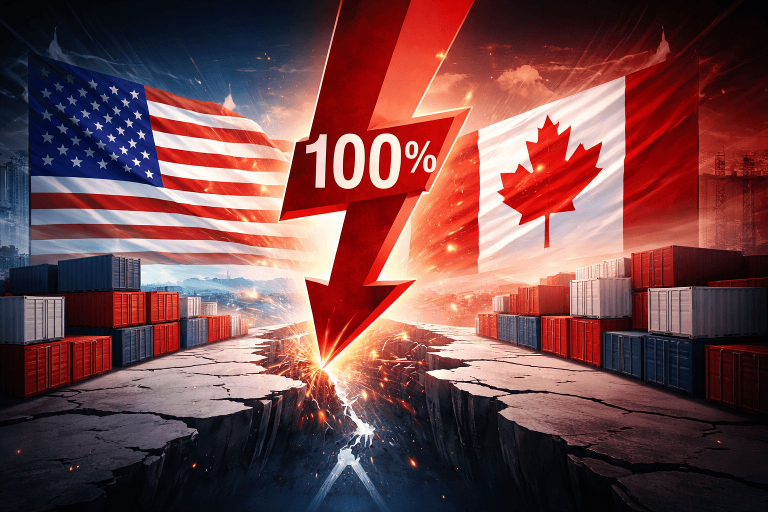 Trump Warns of 100% Tariffs on Canadian Imports Over China Deal