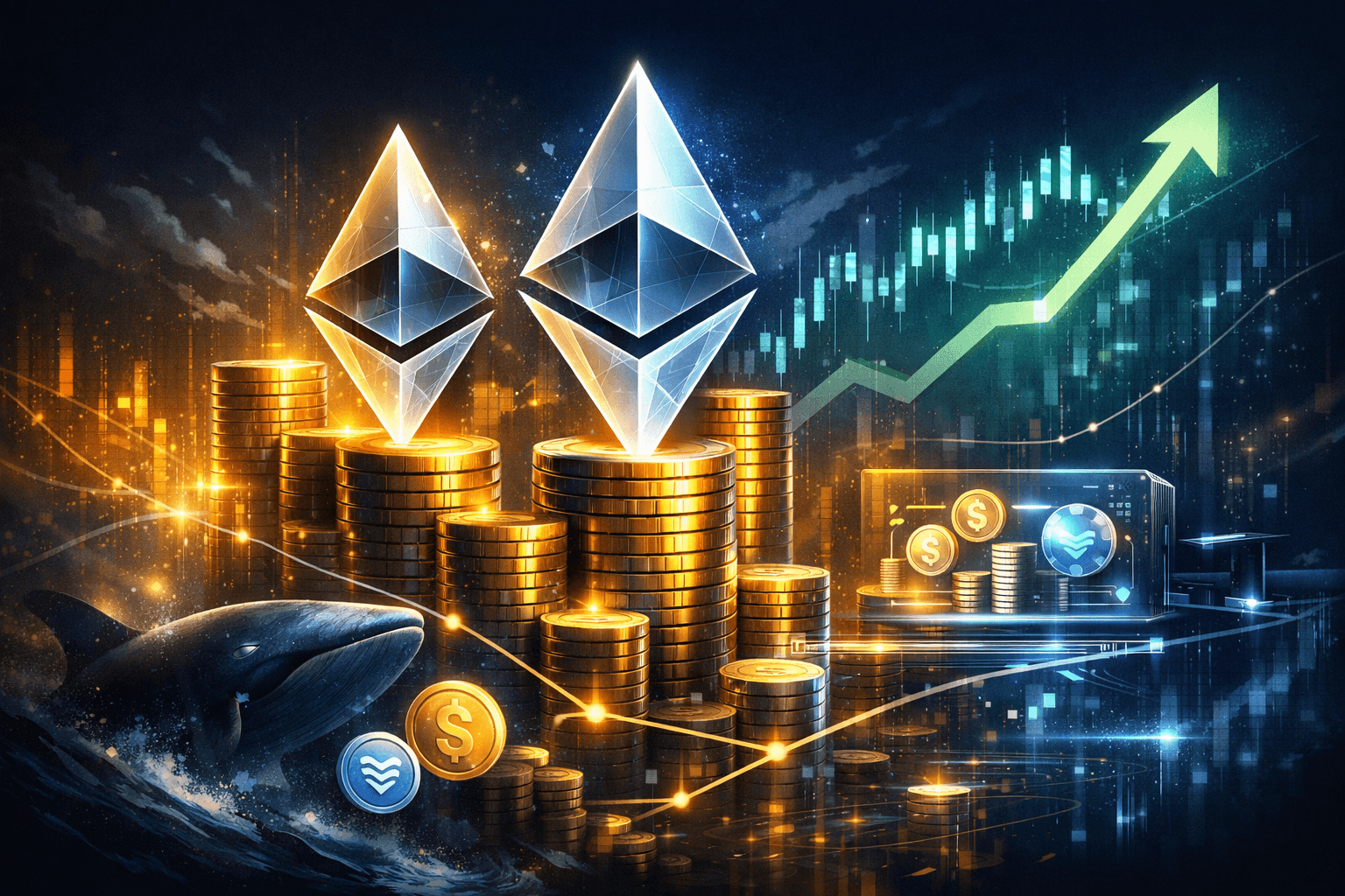 Two Large Ethereum Holders Acquire Over $654 Million in ETH