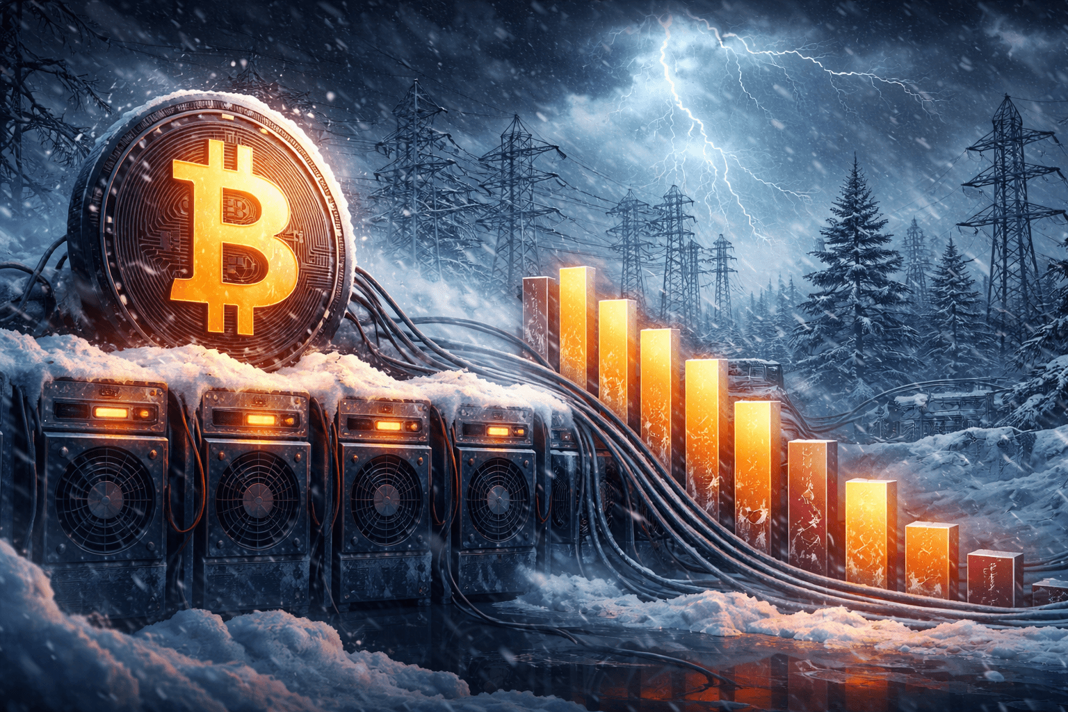 Foundry USA Cuts Bitcoin Mining Power in Response to Winter Storm Fern