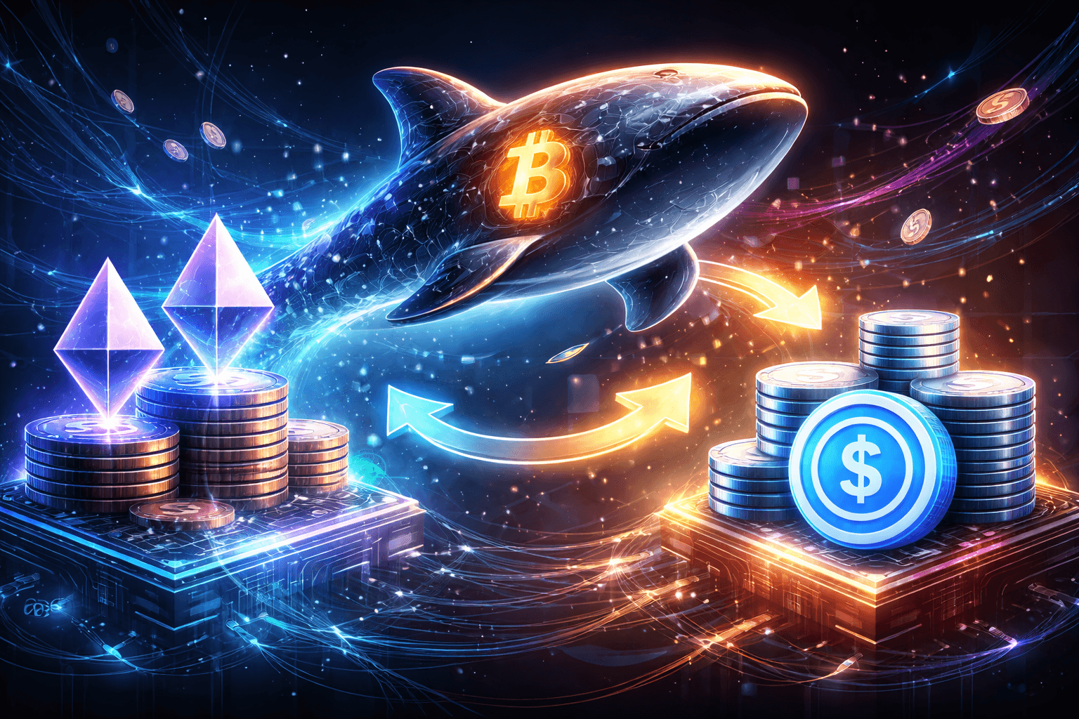 BTC Whale Accumulates 148,000 ETH, Borrows $240M on Aave