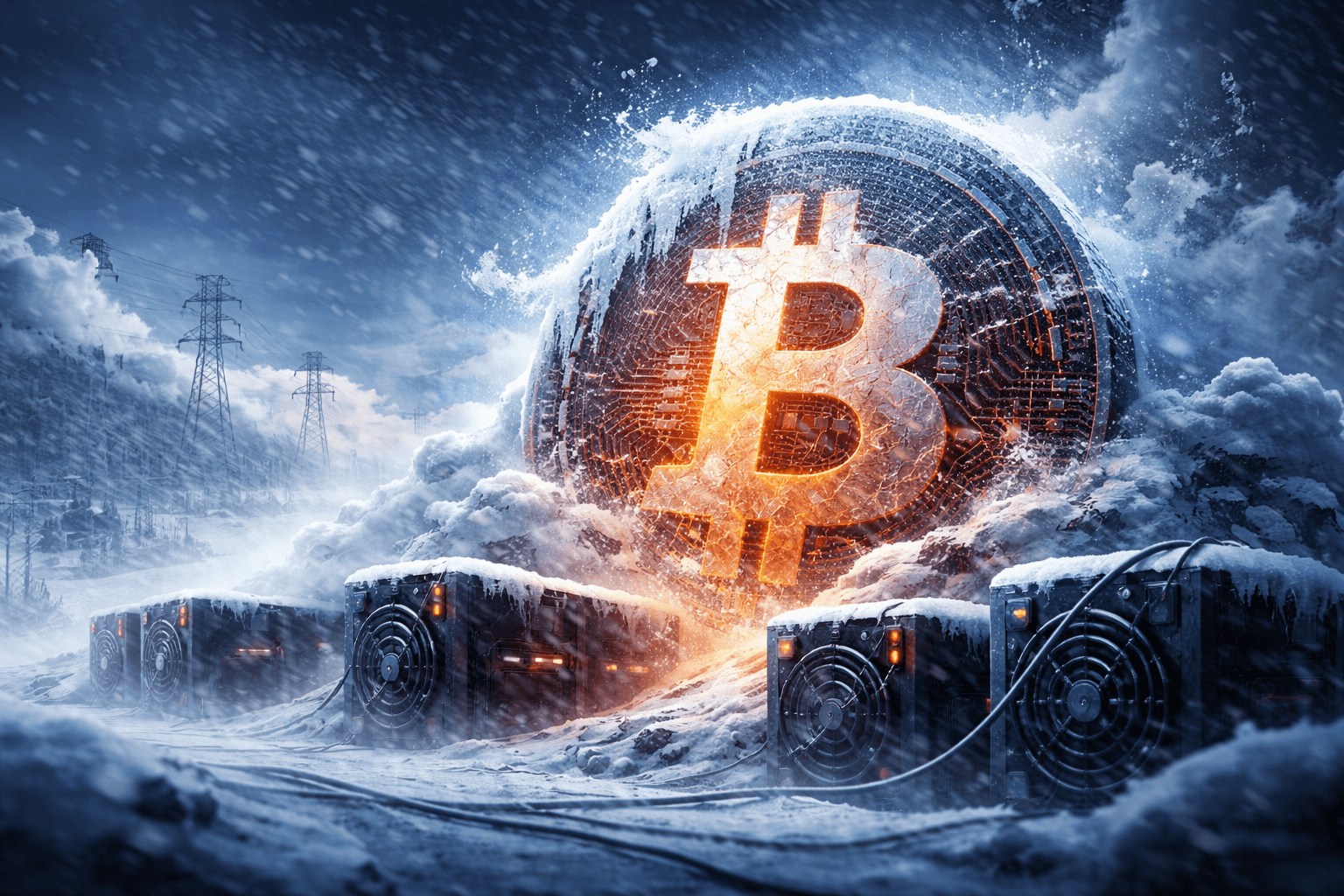 Bitcoin Hashrate Drops 30% in Three Days Amid Winter Storms
