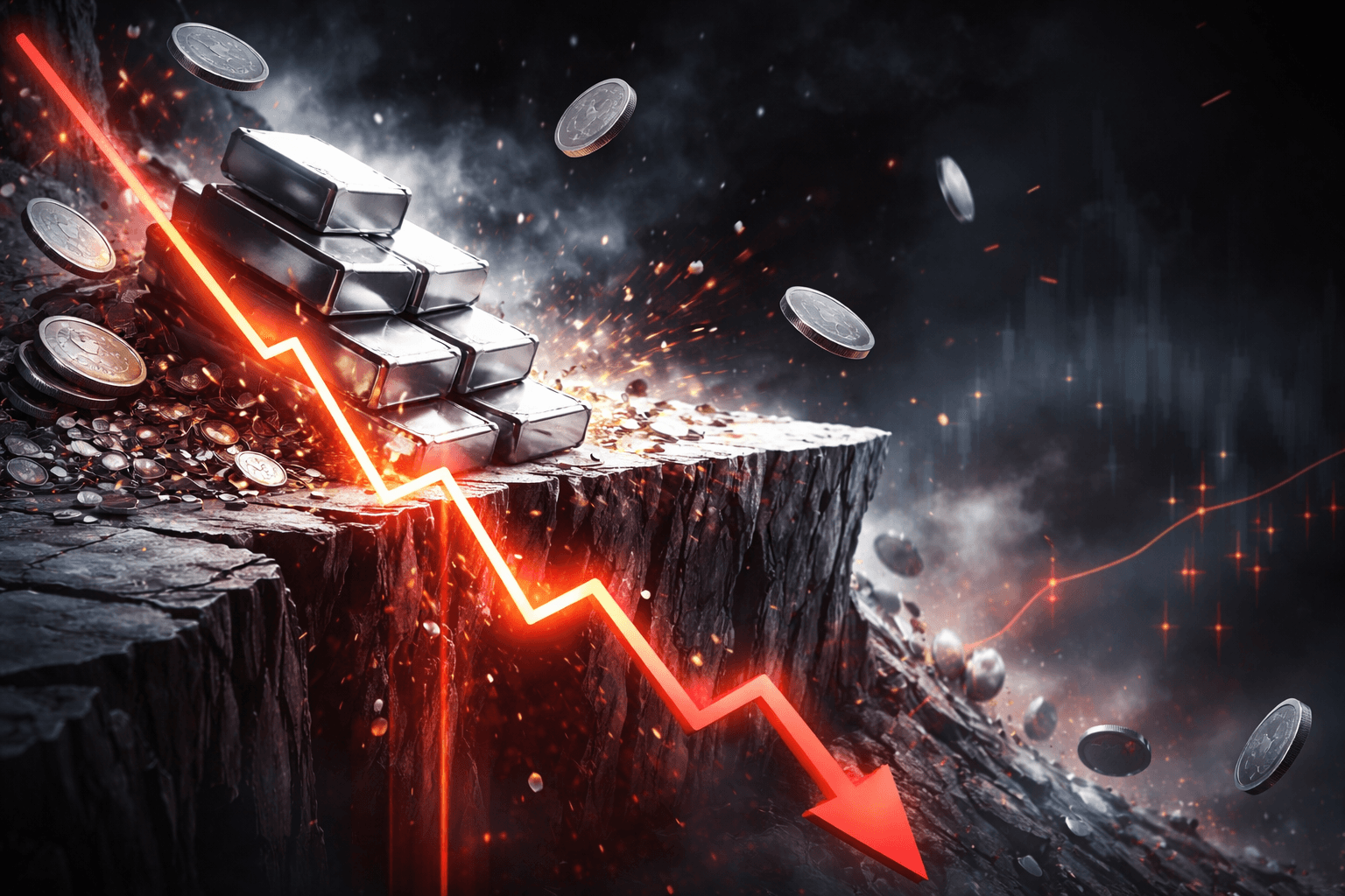 Silver Wipes Out 14% Gain, Erasing $900 Billion in Market Value