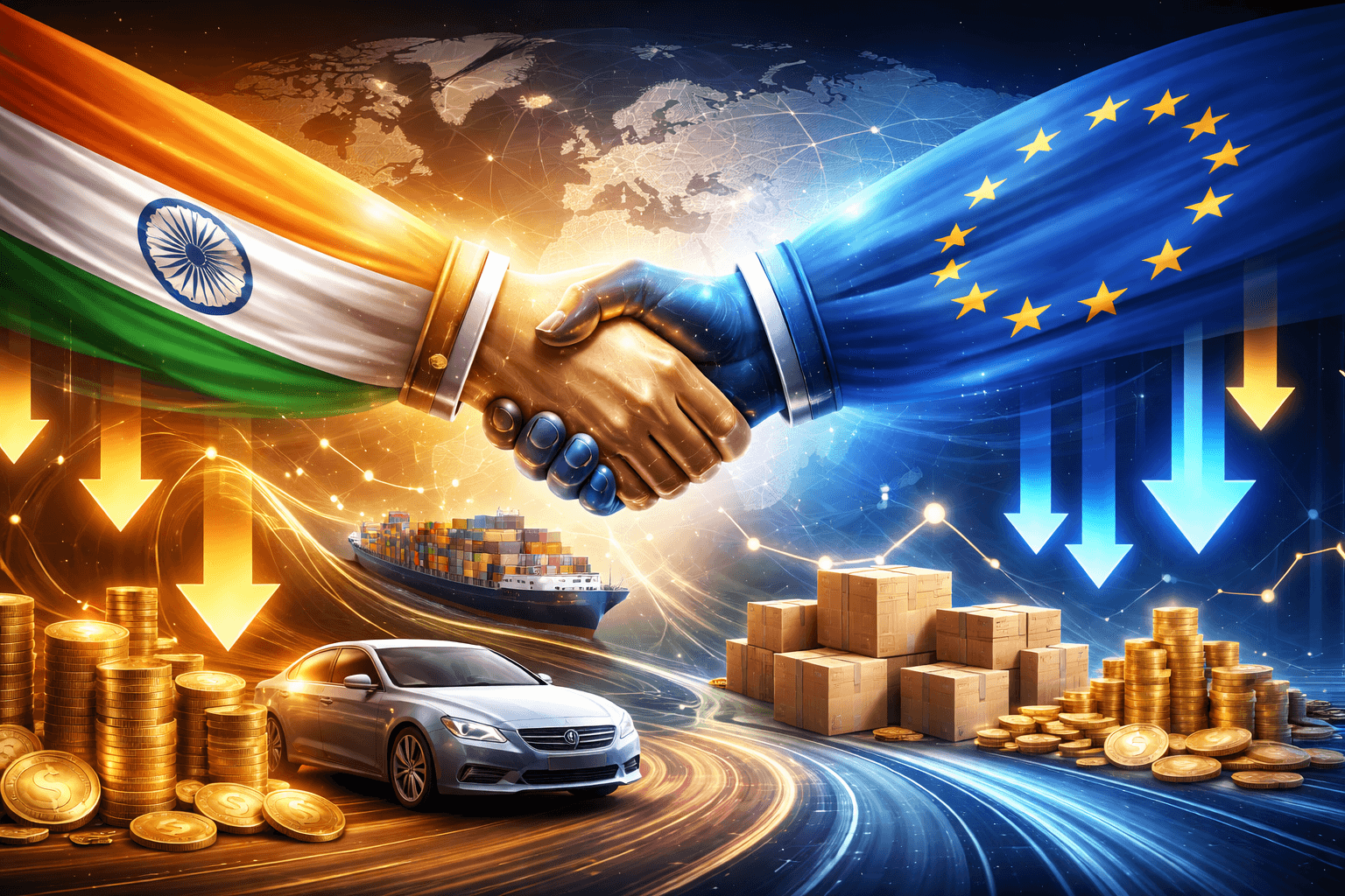 India–EU Trade Agreement Slashes Tariffs on 90% of Goods