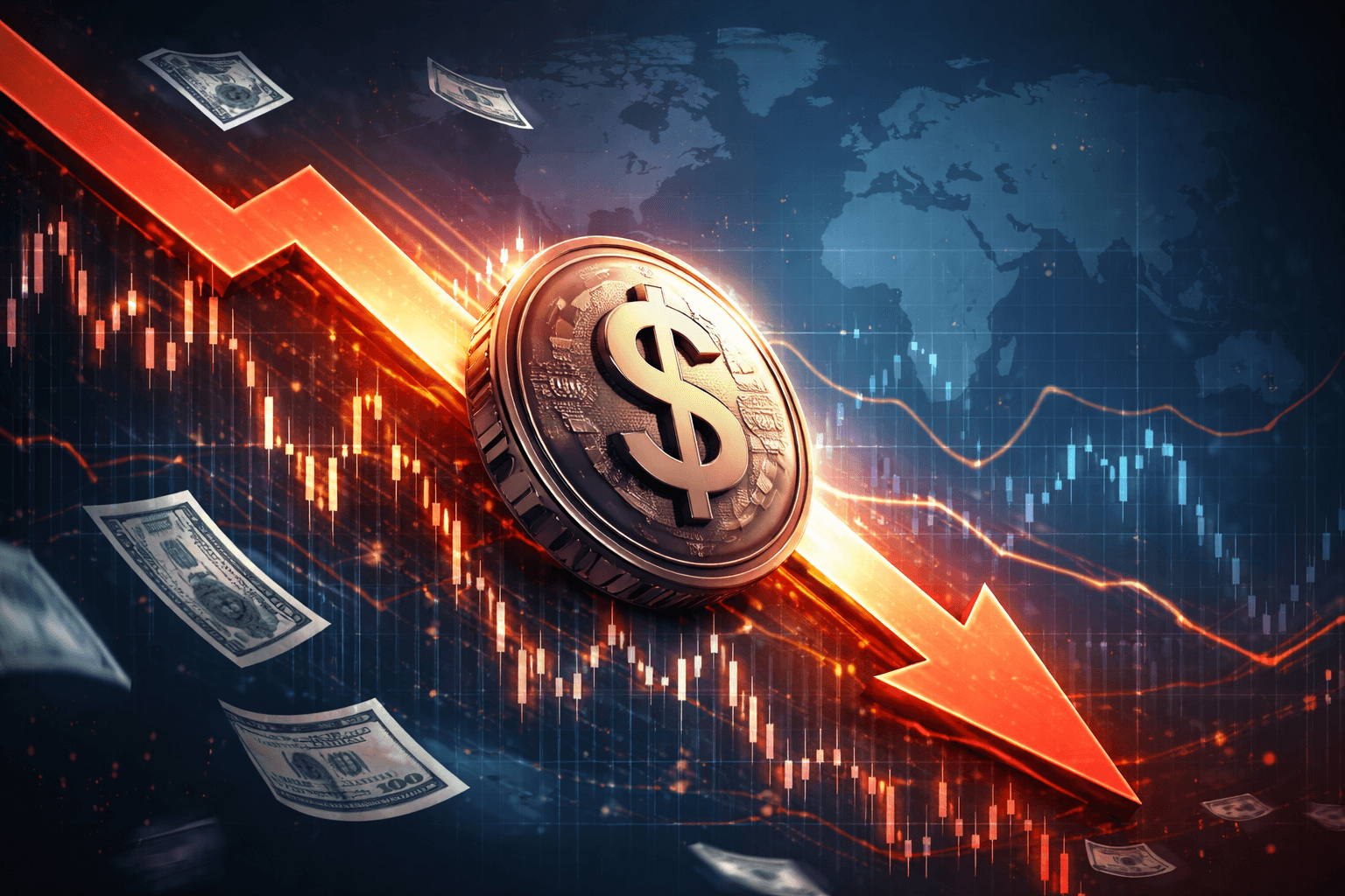 U.S. Dollar Falls to Lowest Level in Four Years