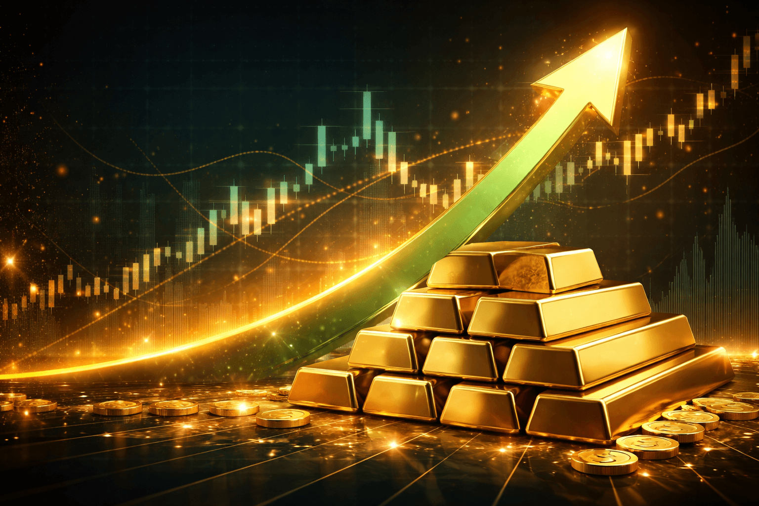 Gold Prices Surge to Record $5,300 Per Ounce