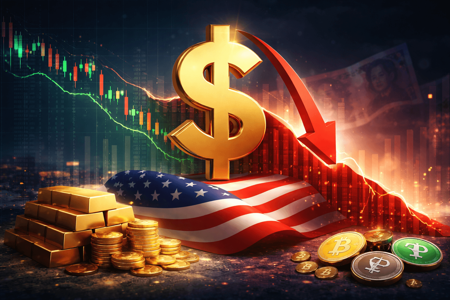 US President Trump: Dollar Strong as DXY (U.S. Dollar Index) Hits Low Since Feb 2022