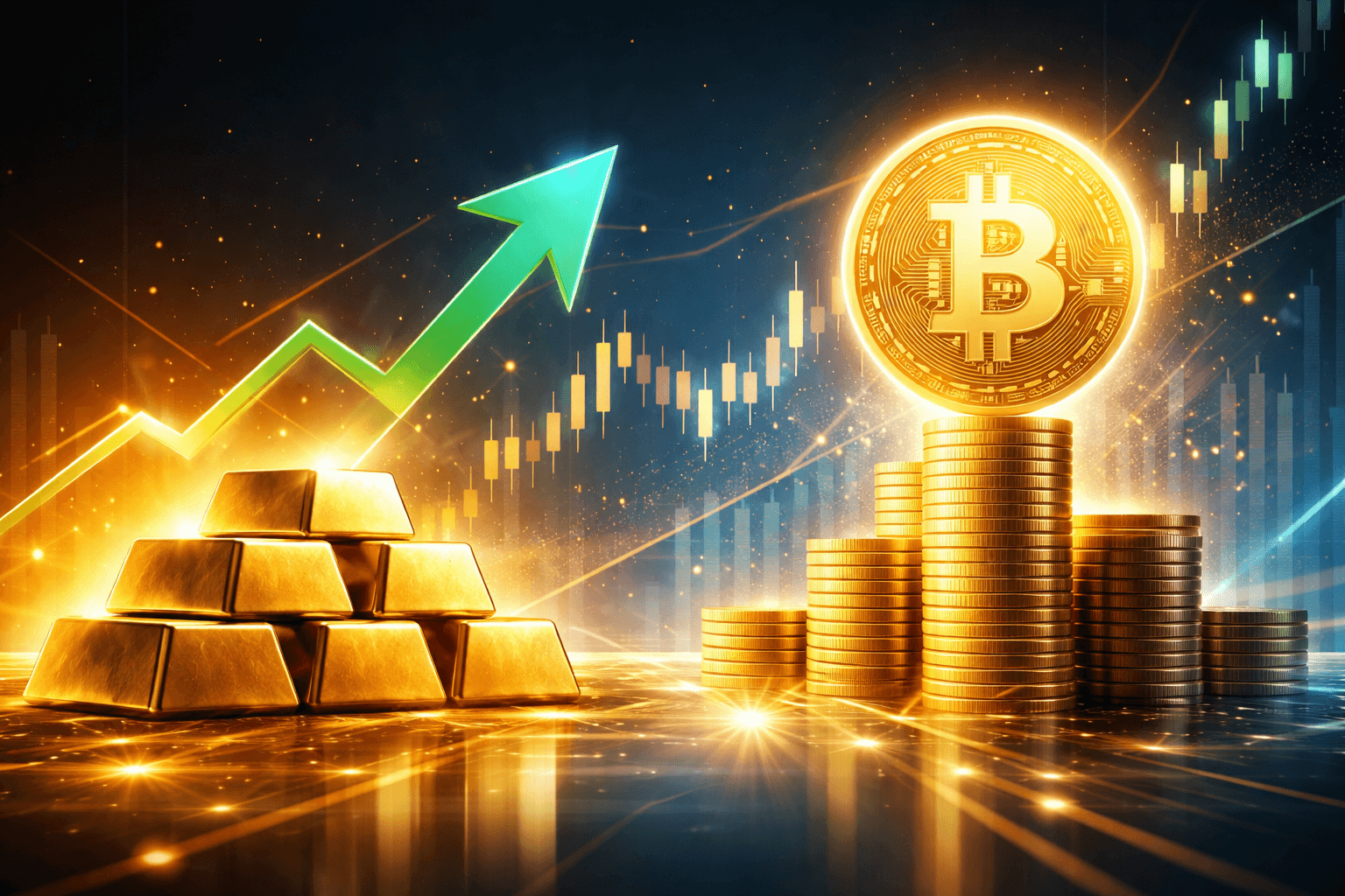 Gold Reaches Record High Amid Anticipation for Bitcoin Rally