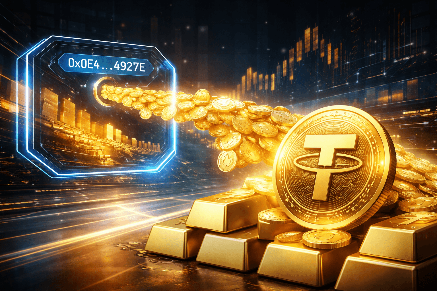 New Crypto Address Withdraws $1.13M in Tether Gold from Bybit