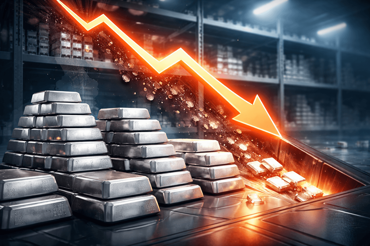 COMEX Silver Inventories Drop to Lowest Level Since March 2025