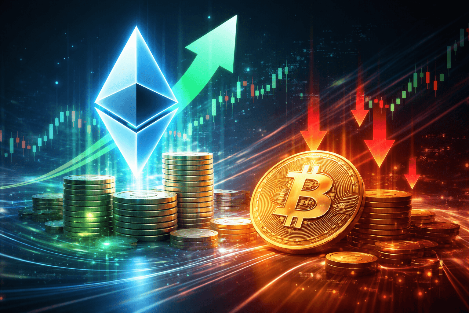 US Spot Crypto ETFs See Ethereum Inflows Outpace Bitcoin Losses