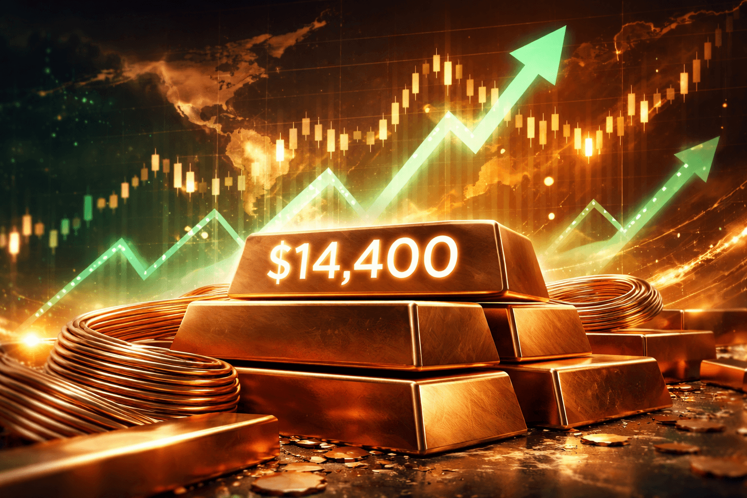 LME Copper Hits Record $14,400 Amid Surge in Prices