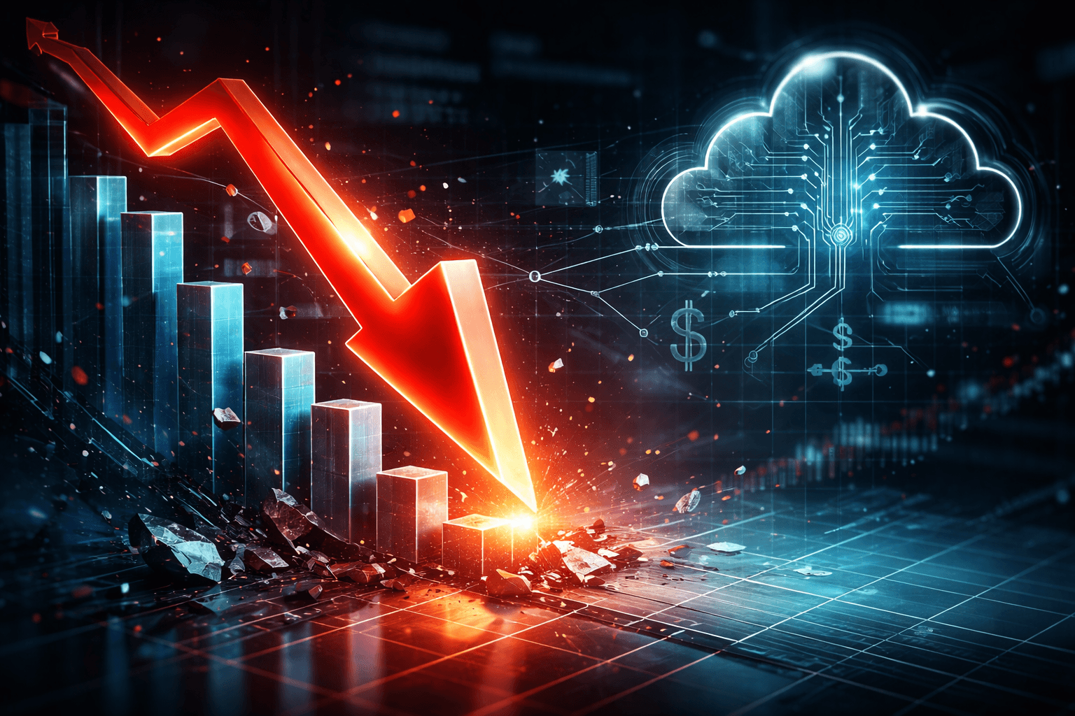 Microsoft Shares Drop 7% Amid Weak Cloud Growth and Rising AI Costs