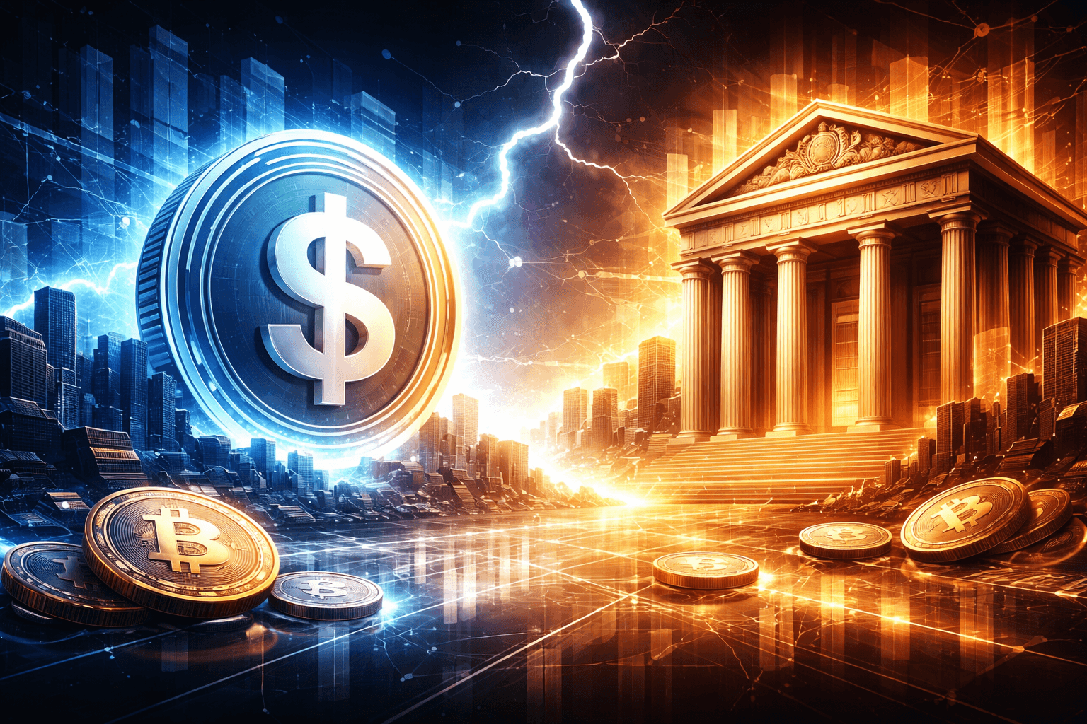 Coinbase and Wall Street CEOs Clash Over Stablecoin Yields and Senate Crypto Bill at Davos