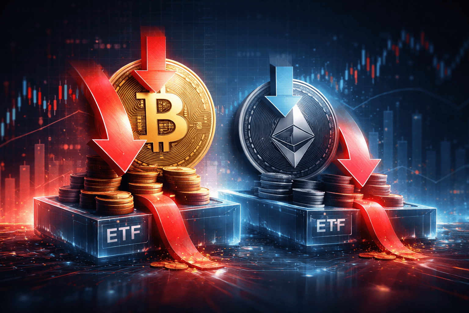 Bitcoin and Ethereum ETFs See Major Withdrawals in Late January
