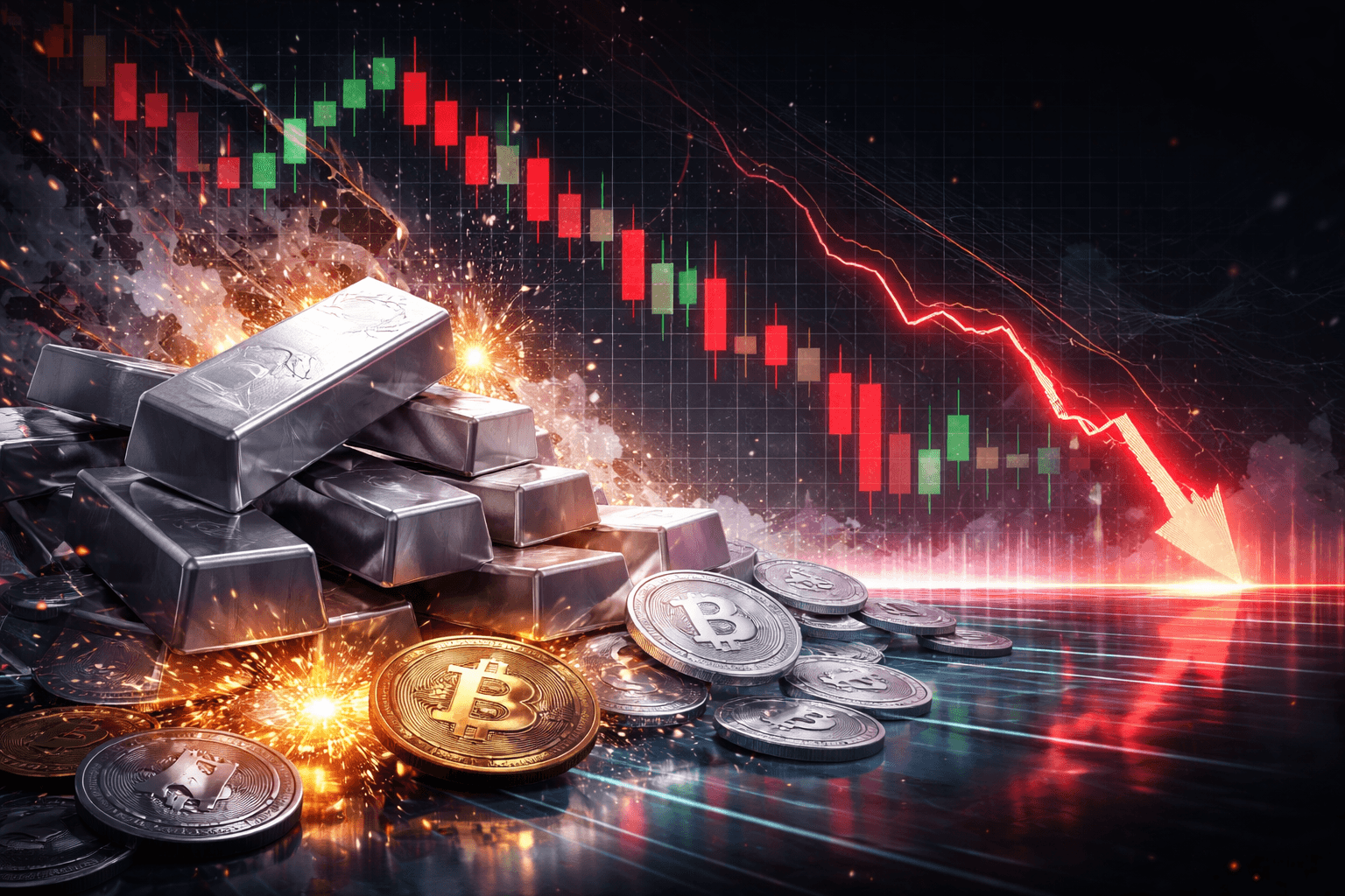 Silver Selloff Triggers $543.9 Million in Crypto Liquidations as Tokenized Futures Take Center Stage