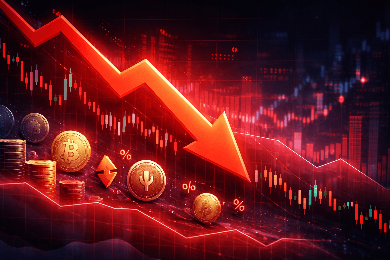 US Stocks and Crypto Firms End Lower Amid Market Weakness