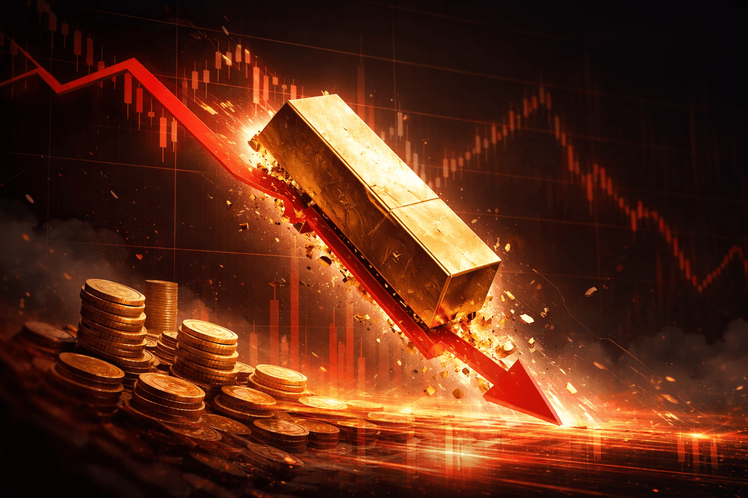 Gold Price Plummets Below $4,700 in 13% Daily Drop