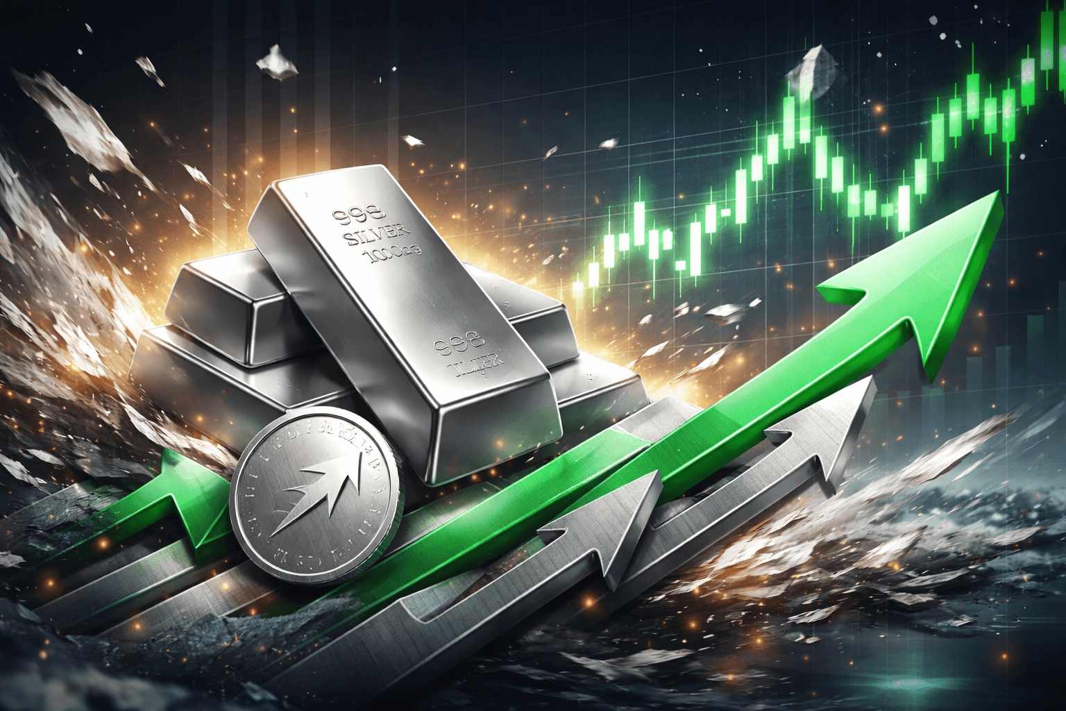 Silver Sees Record 35% Intraday Drop but Marks Ninth Consecutive Monthly Gain