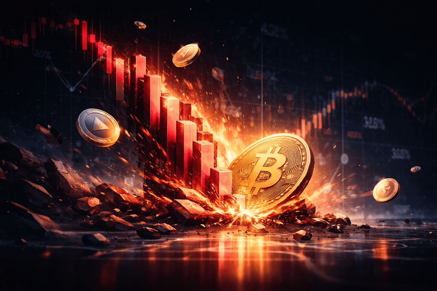 Largest Crypto Long Liquidation in Three Months Recorded Today