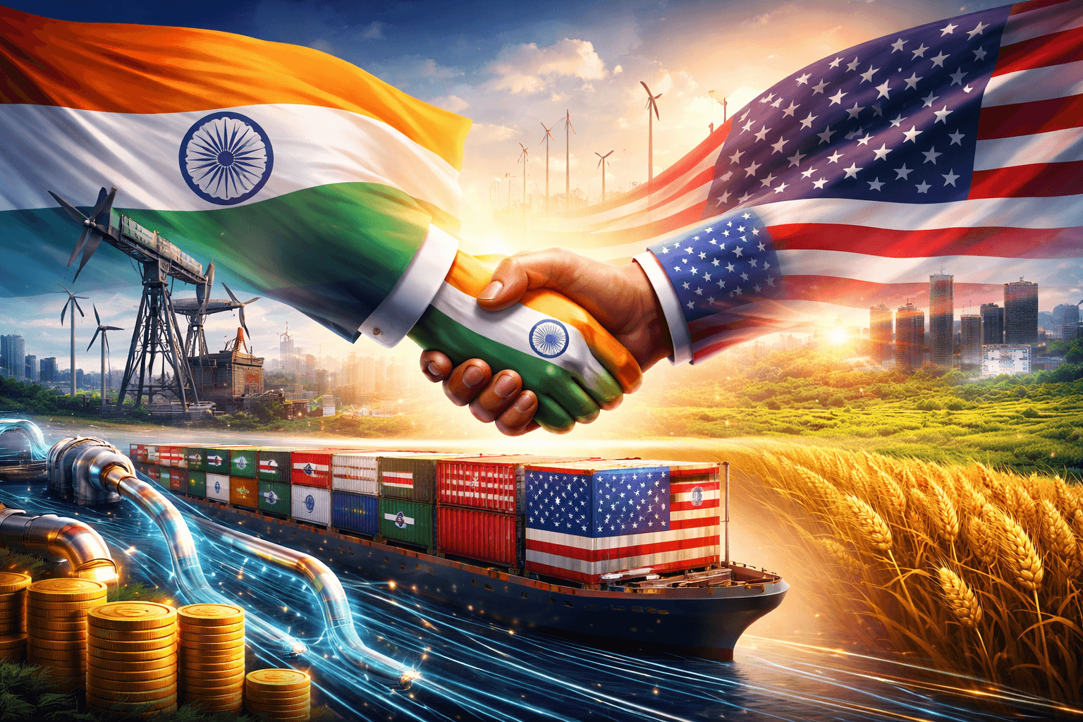 India to Purchase $500 Billion in U.S. Energy, Technology, and Agricultural Goods