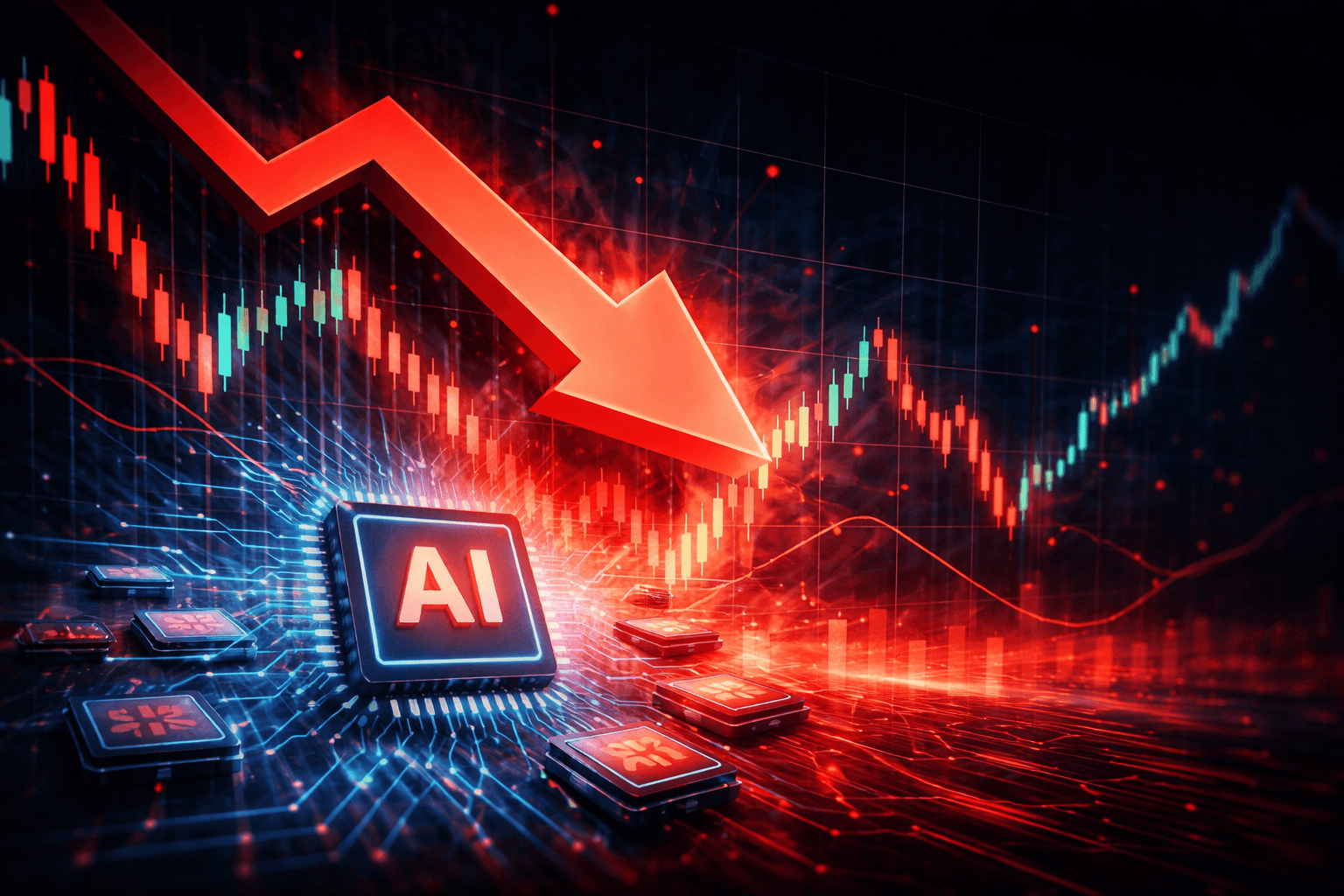 Nasdaq 100 Falls 1.9% as AI Stocks Lead US Market Decline