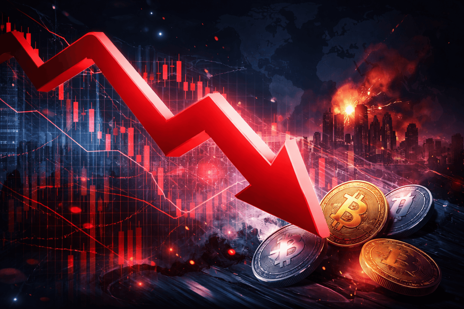 US Tech Stocks Plunge Amid Crypto Selloff and Geopolitical Tensions