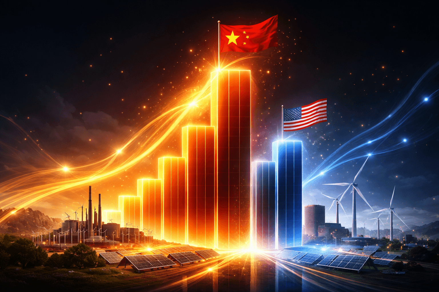 China Surpasses U.S. in Global Electricity Generation with 10,000 TWh Output