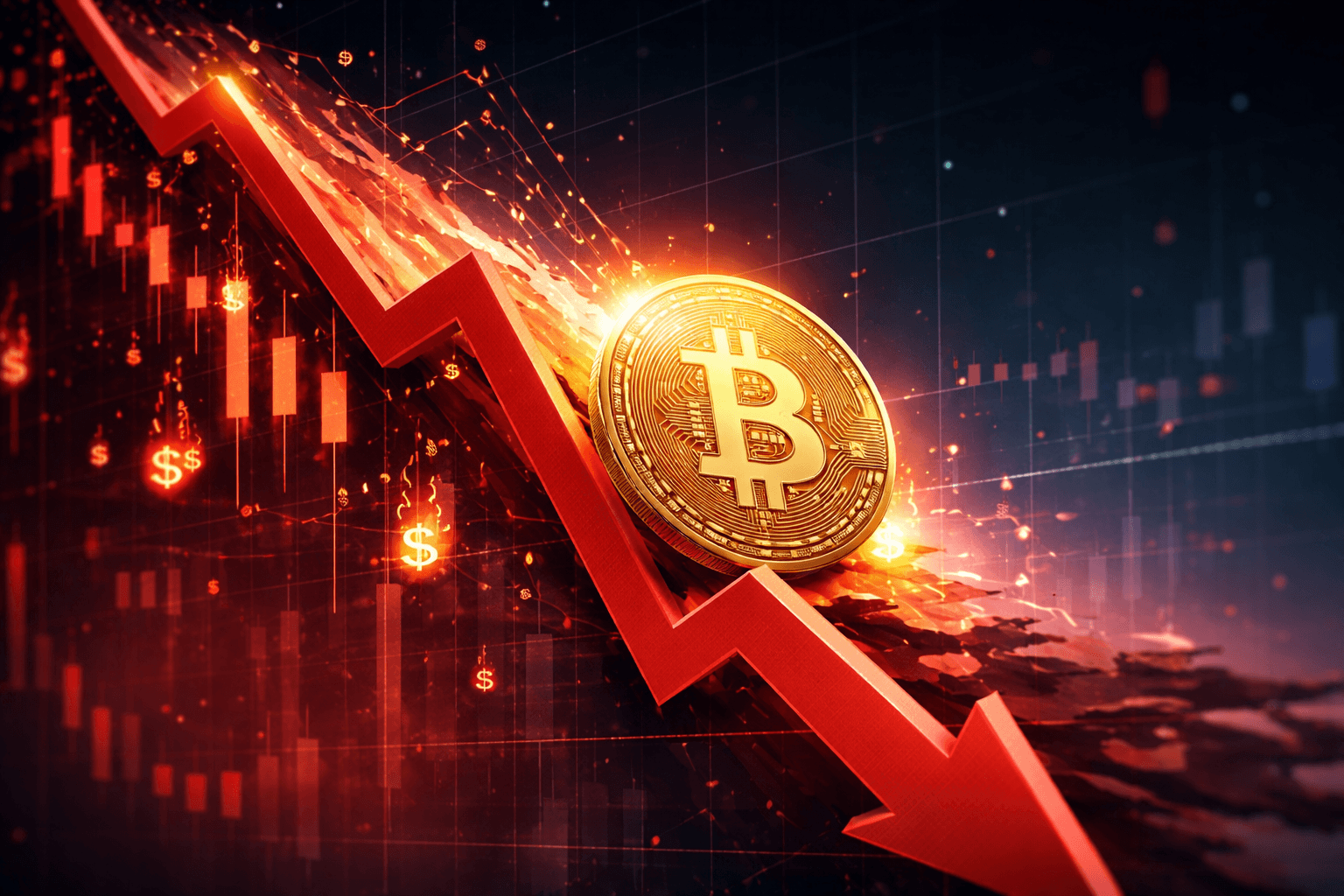 Bitcoin Falls 18% to $60K Amid $2.5B in Liquidations