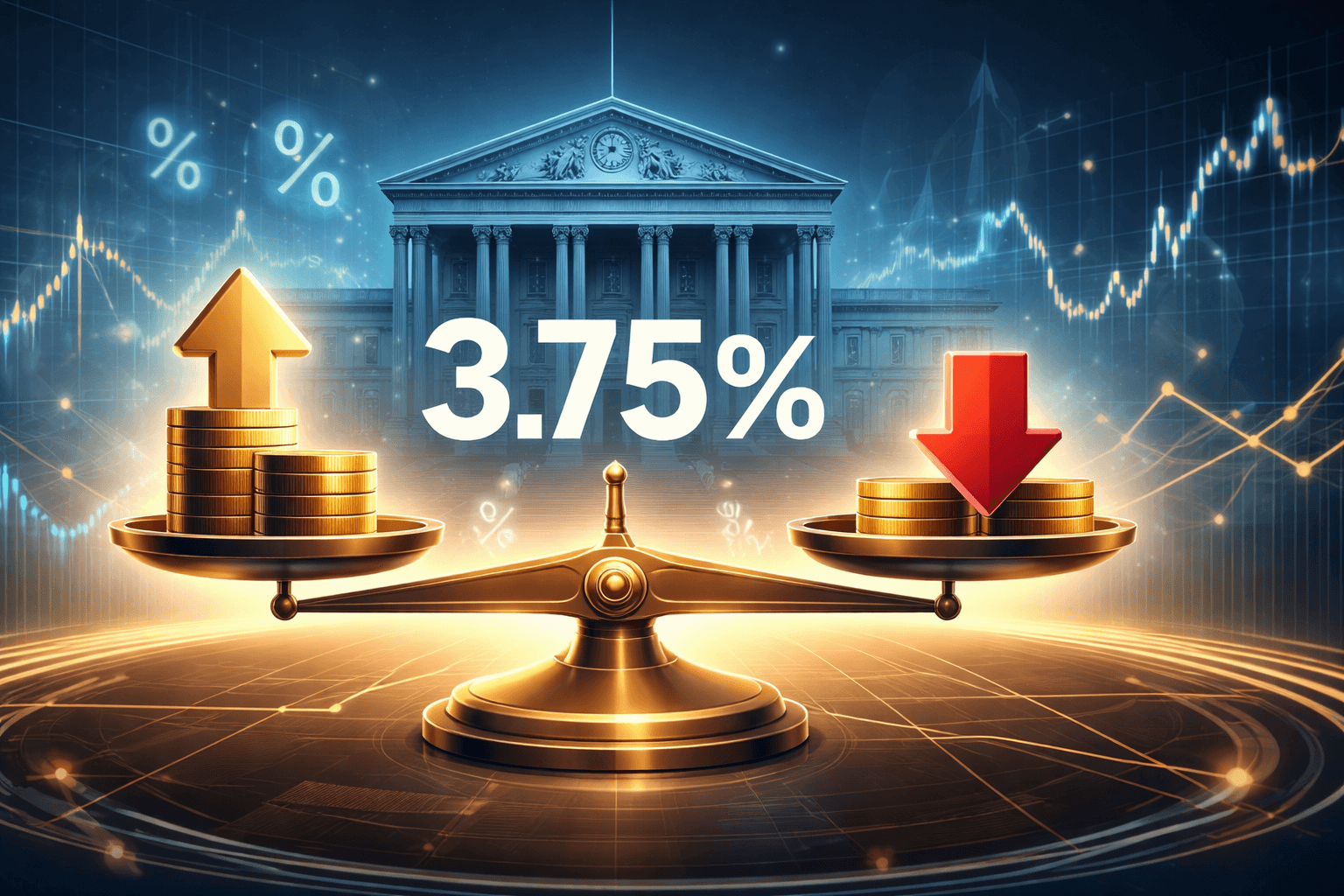 Bank of England Keeps Key Interest Rate at 3.75% Amid Split Vote