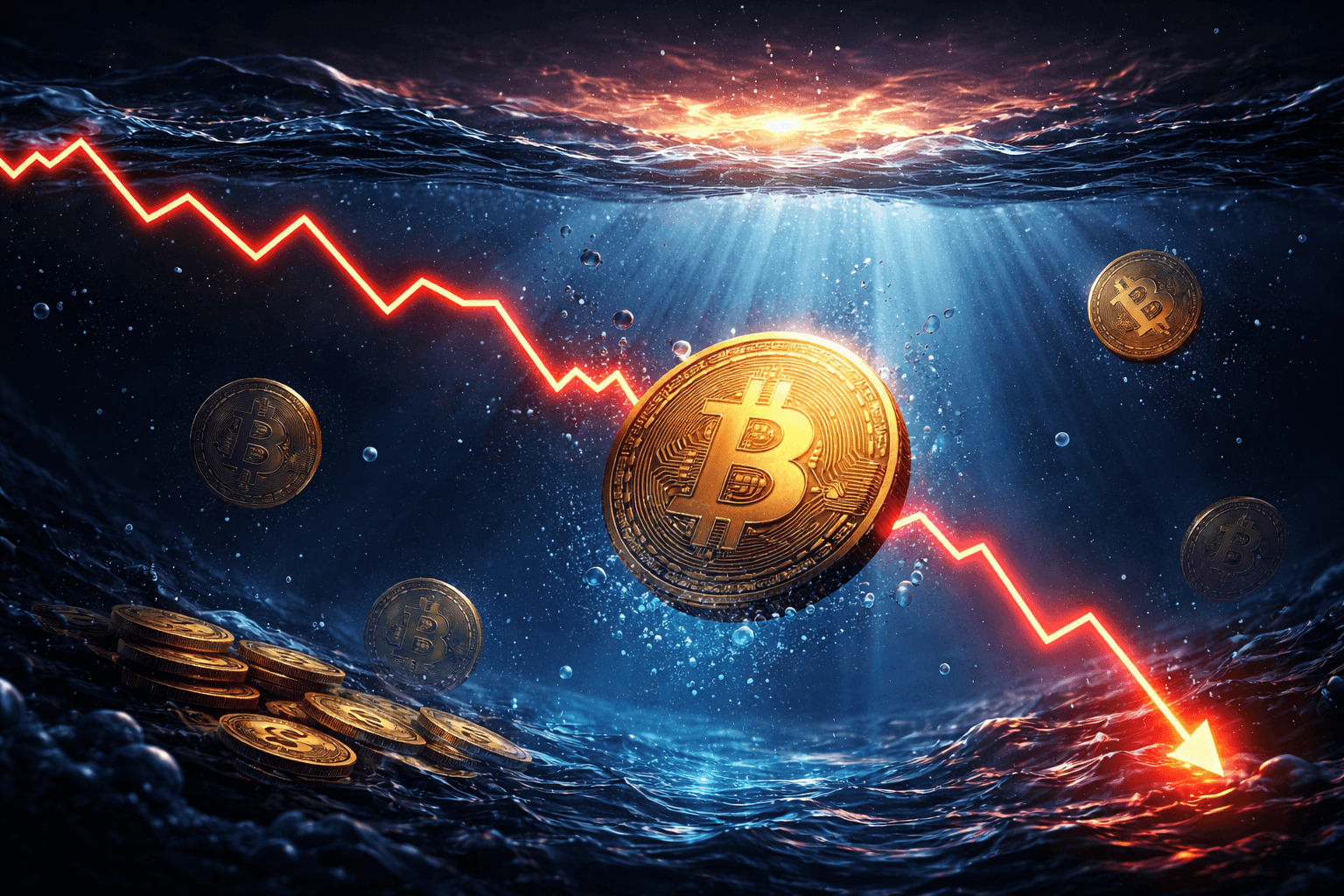 Glassnode: 9.3 Million Bitcoin Underwater as Price Falls to $67.4K