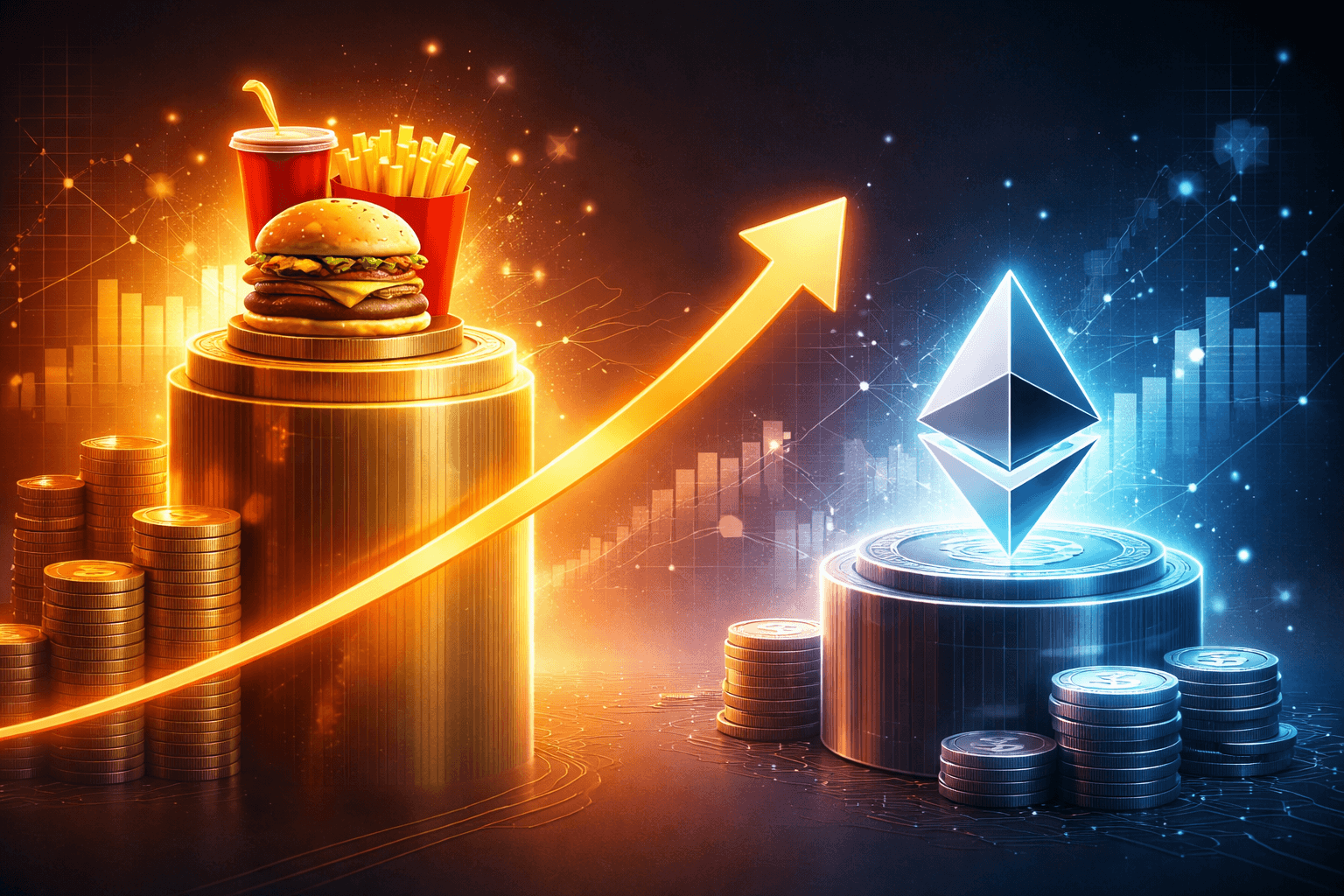 McDonald’s Market Cap Overtakes Ethereum’s Valuation