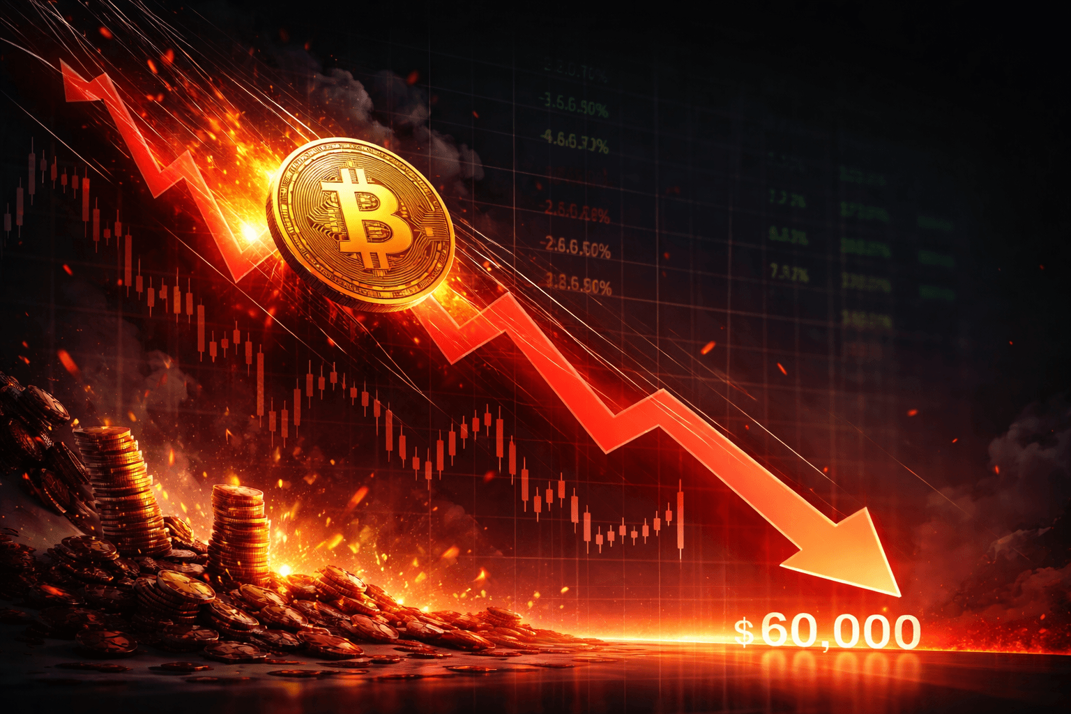 Bitcoin Approaches $60,000—Potentially Biggest One-Day Decline Since the FTX Crash