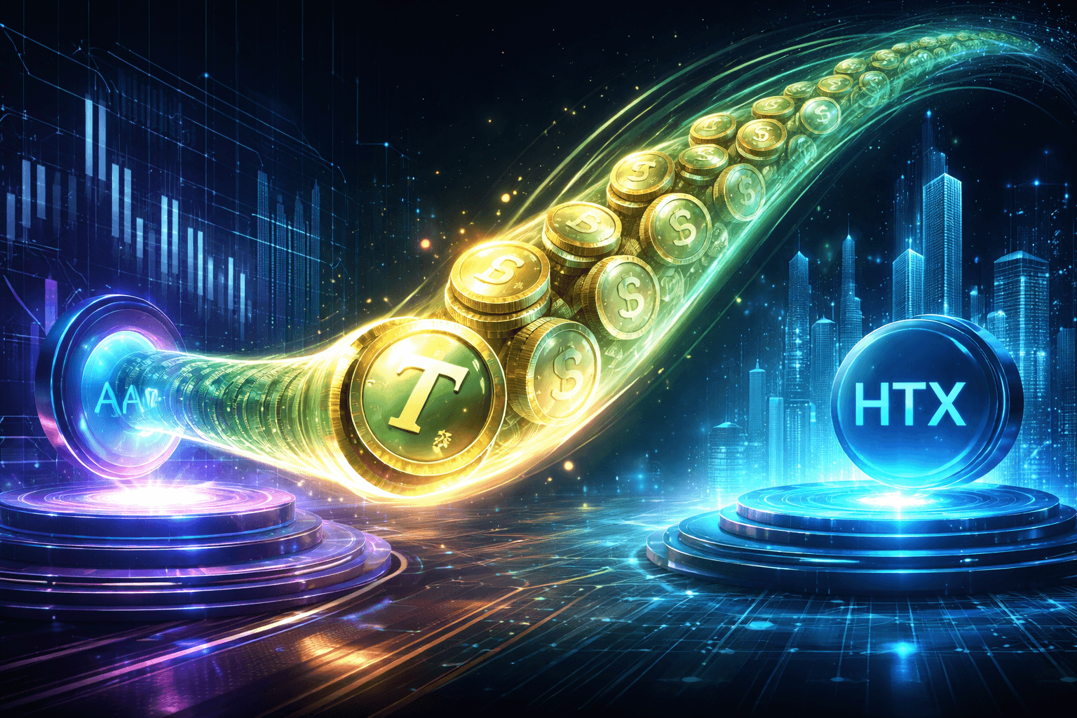 Over $1.06 Billion in USDT Transferred from Aave to HTX Exchange