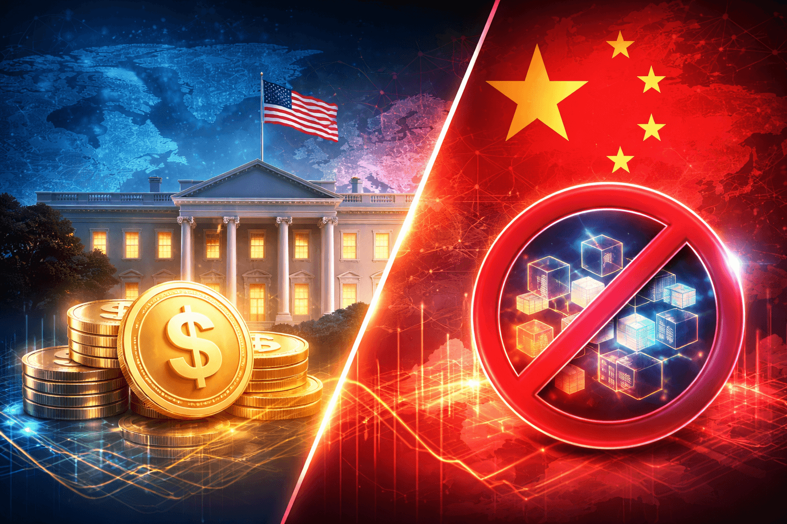White House to Address Stablecoin Yields as China Imposes Tokenization Ban