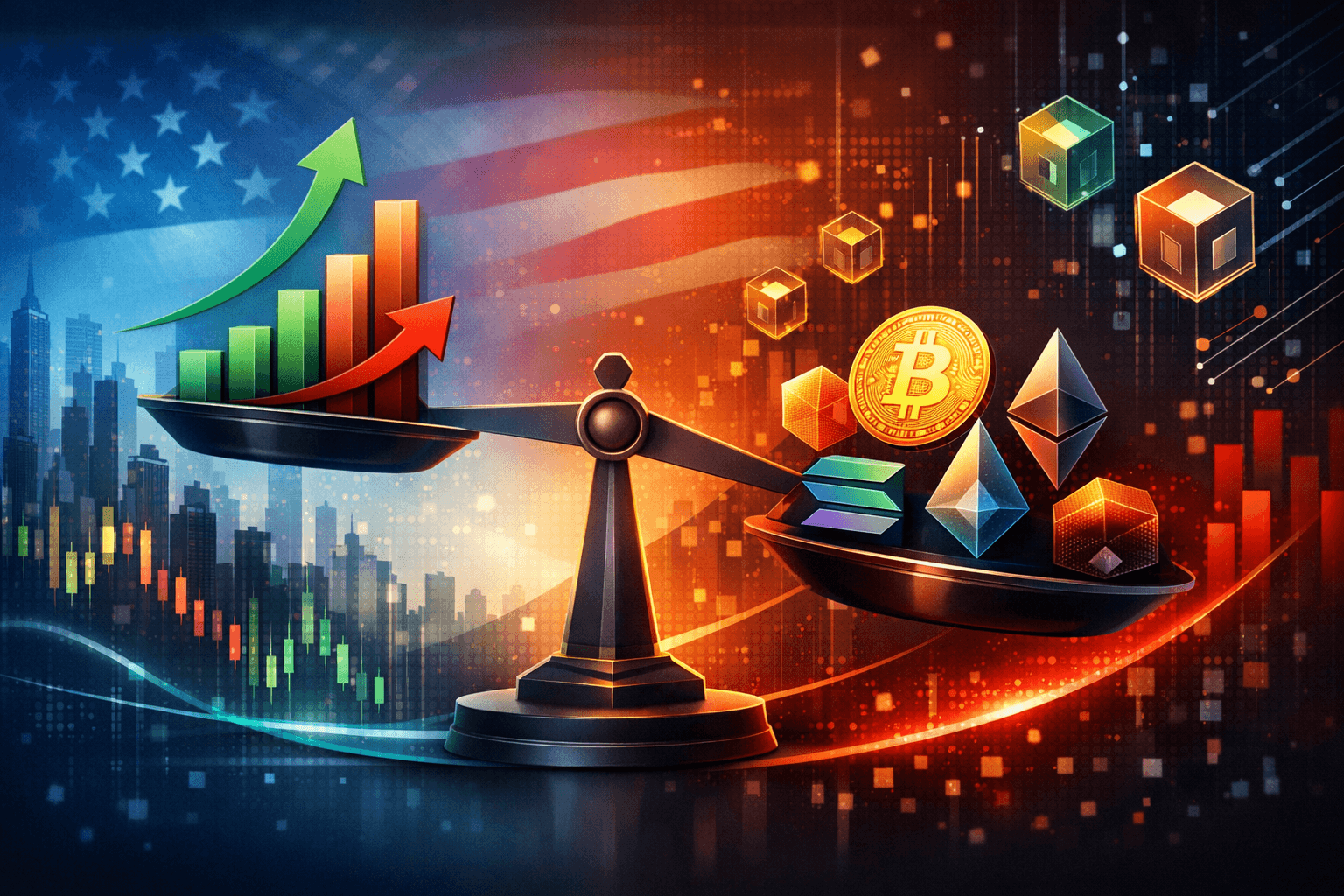 U.S. Stock Indexes and Crypto Equities Record Mixed Performance