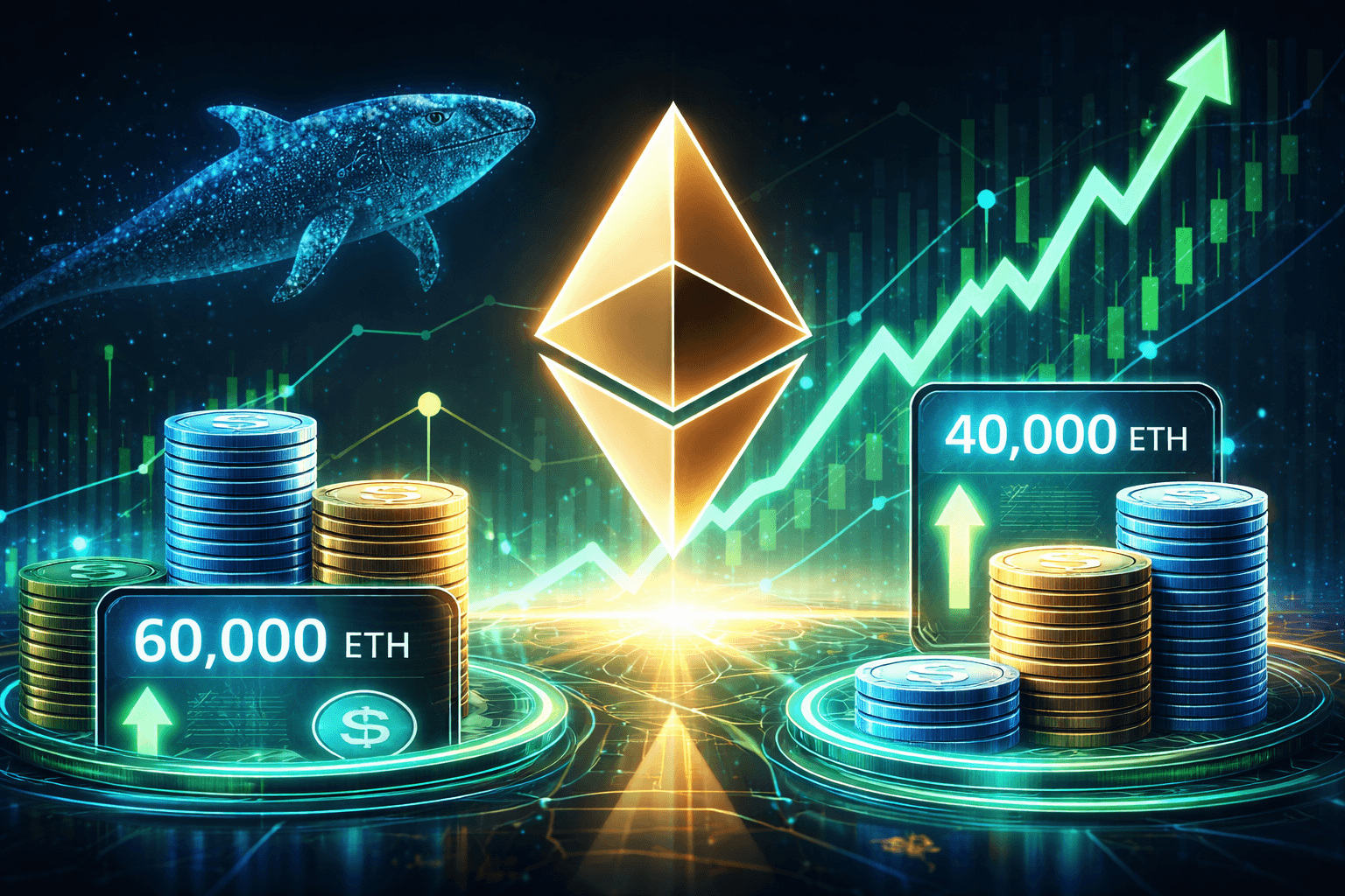 Whale Reopens $18.44 Million ETH Long Position After $547K Loss