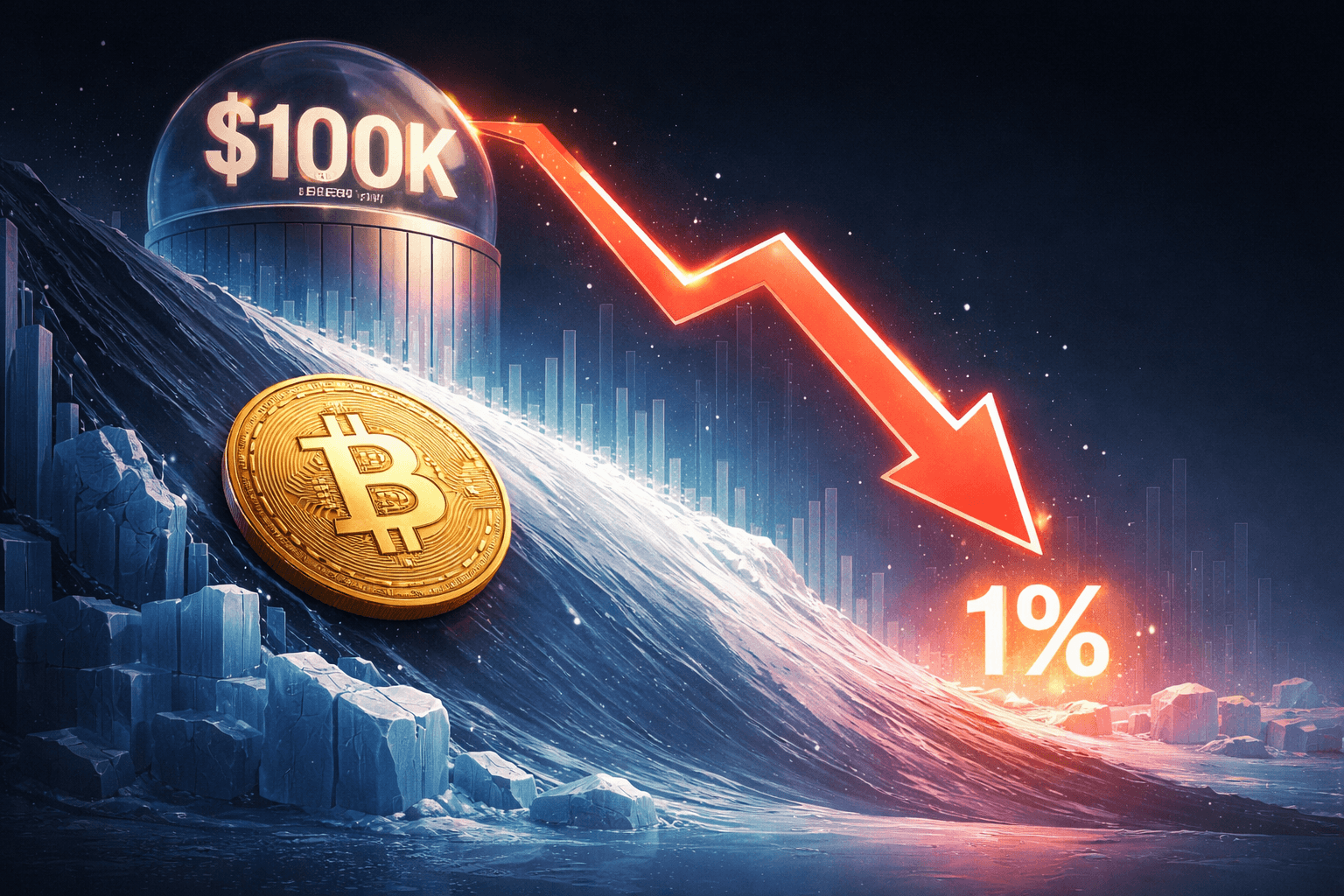 Polymarket Odds Show Under 1% Chance of Bitcoin Reaching $100K in February