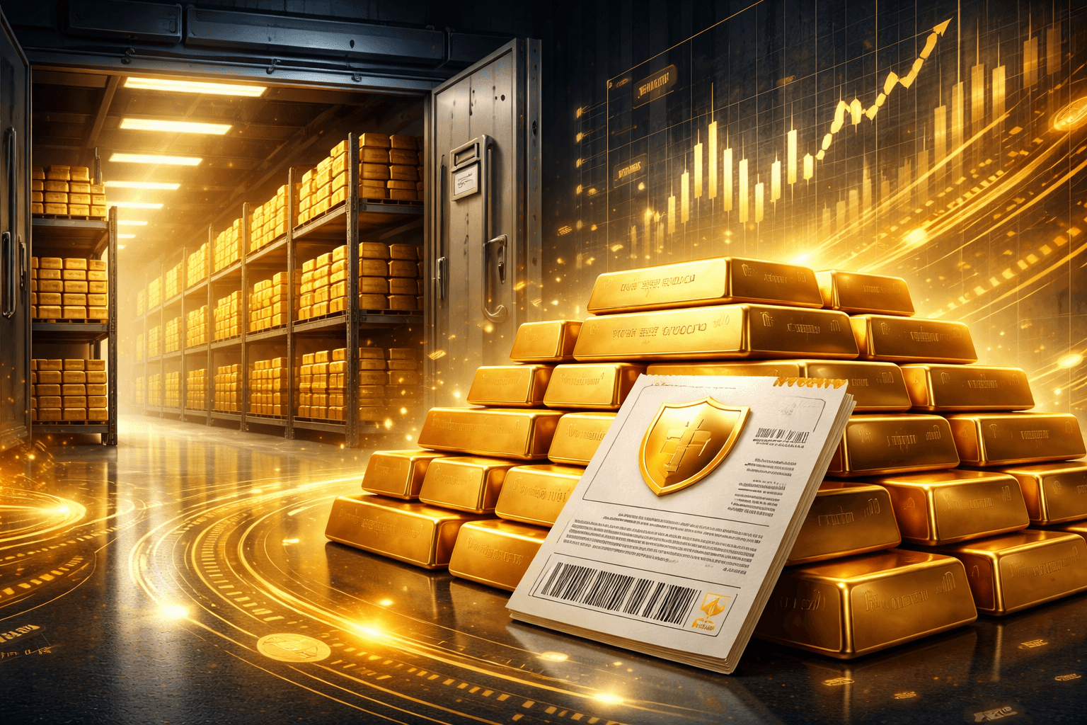 Shanghai Futures Exchange Gold Inventories Hit Record 104 Tonnes