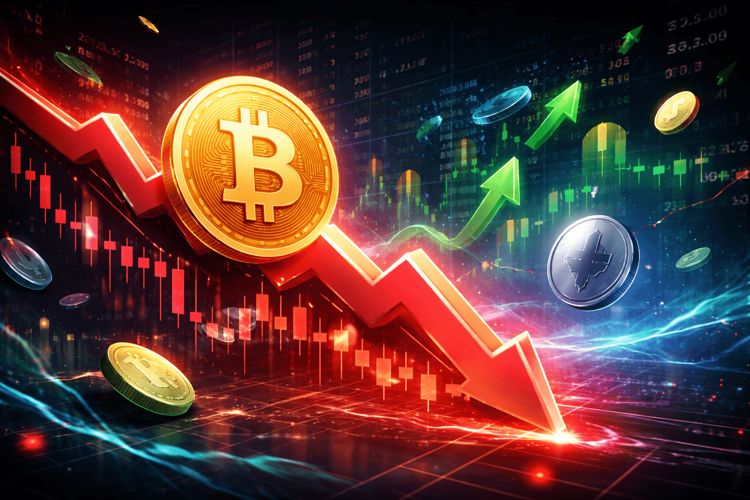 Bitcoin Drops Below $68K as Crypto Markets Show Mixed Performance