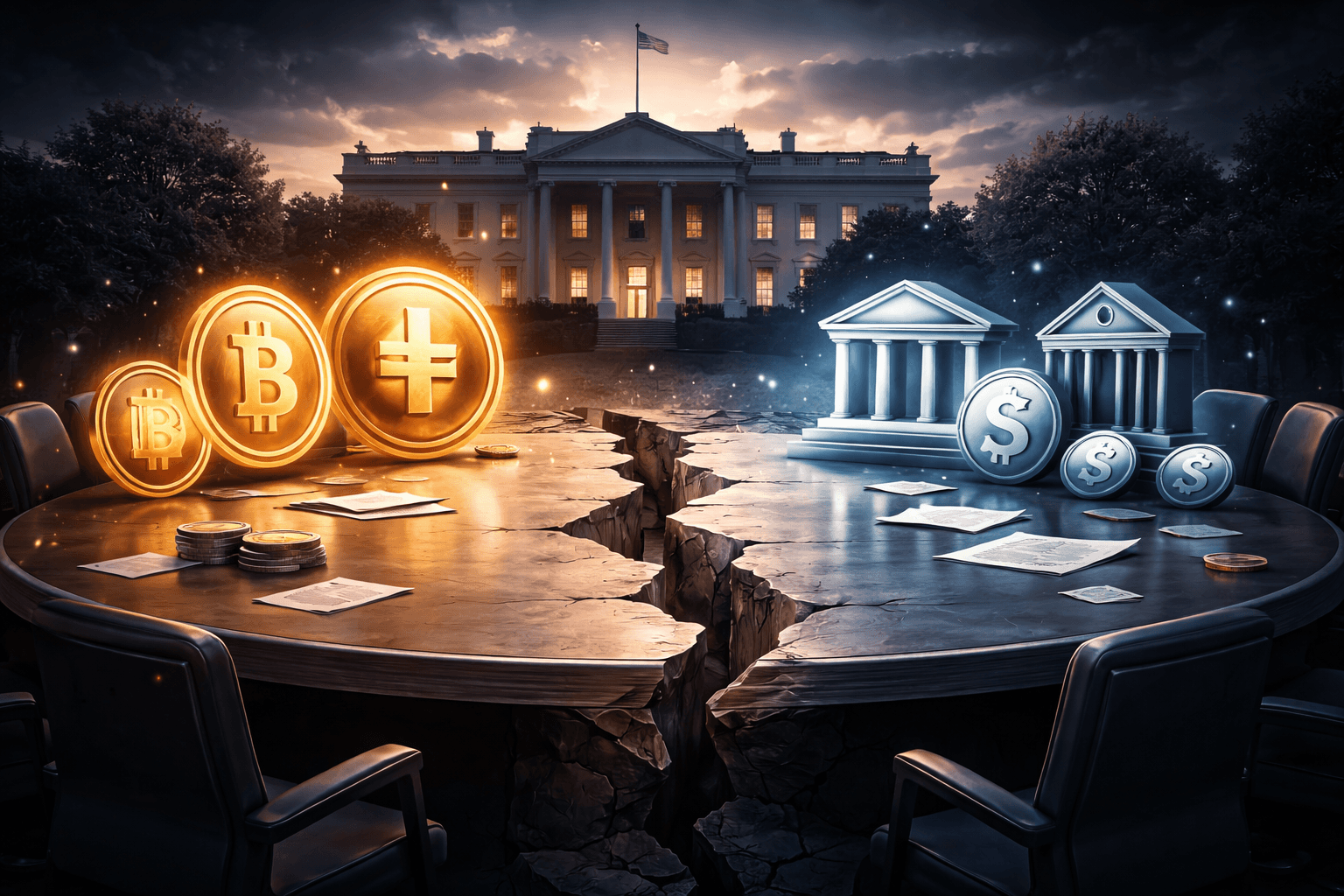 White House Crypto and Banking Meeting Ends Without Agreement