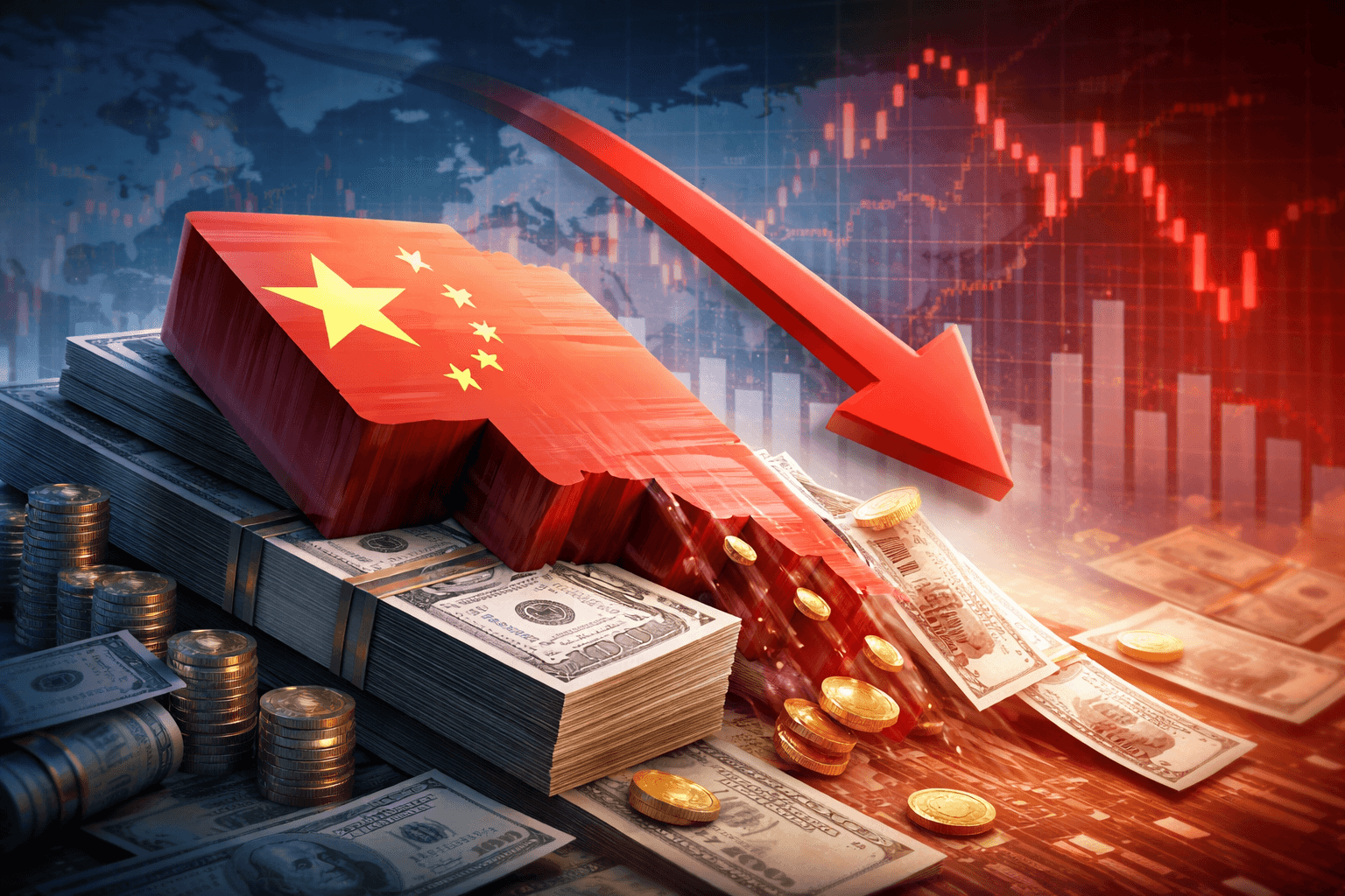 China’s US Asset Holdings Fall to $1.56 Trillion, Near 14-Year Low