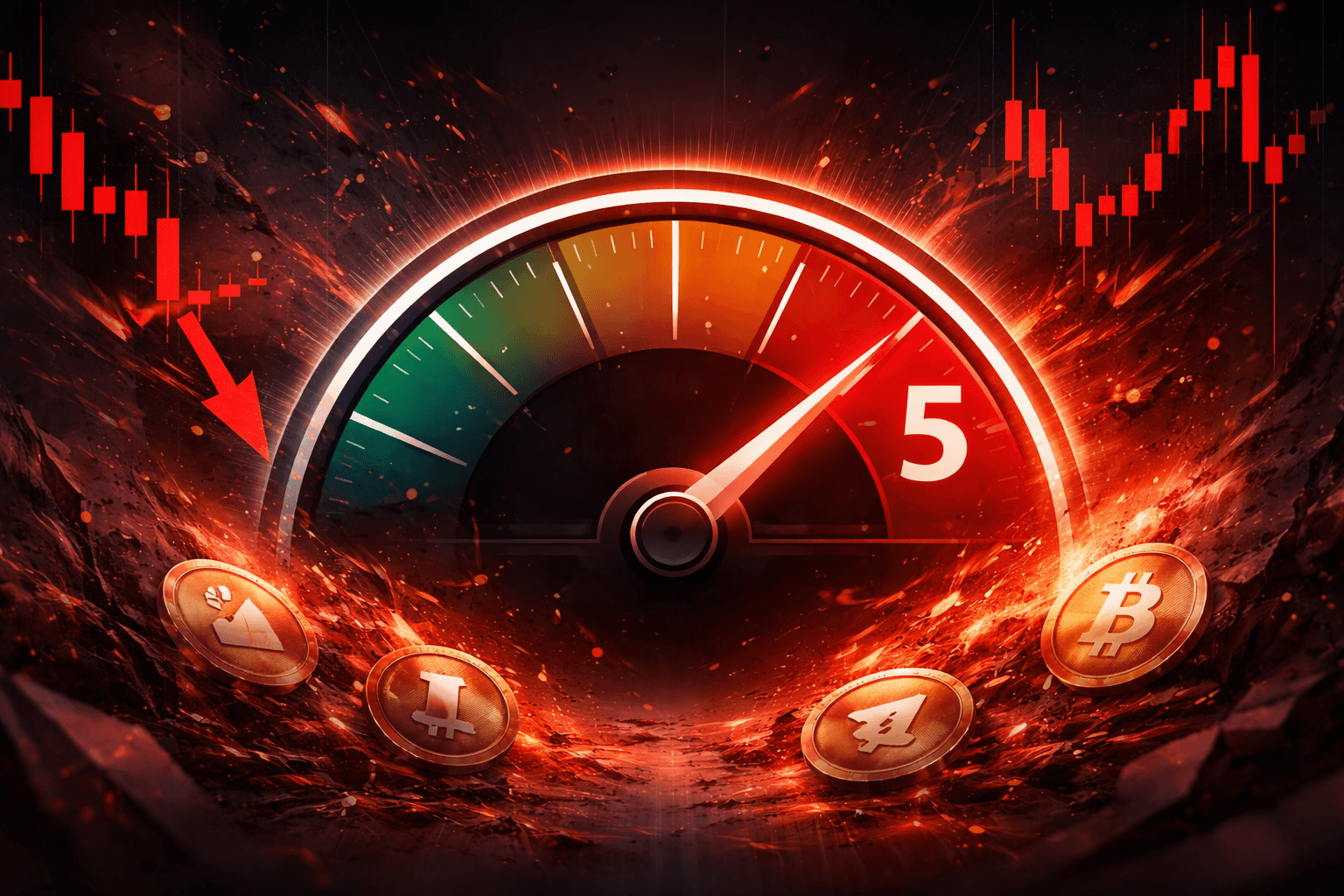 Crypto Fear and Greed Index Drops to 5 Indicating Extreme Market Fear