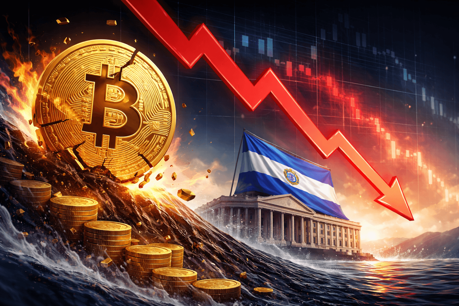 Bitcoin Crash Cuts $300 Million from El Salvador’s Holdings